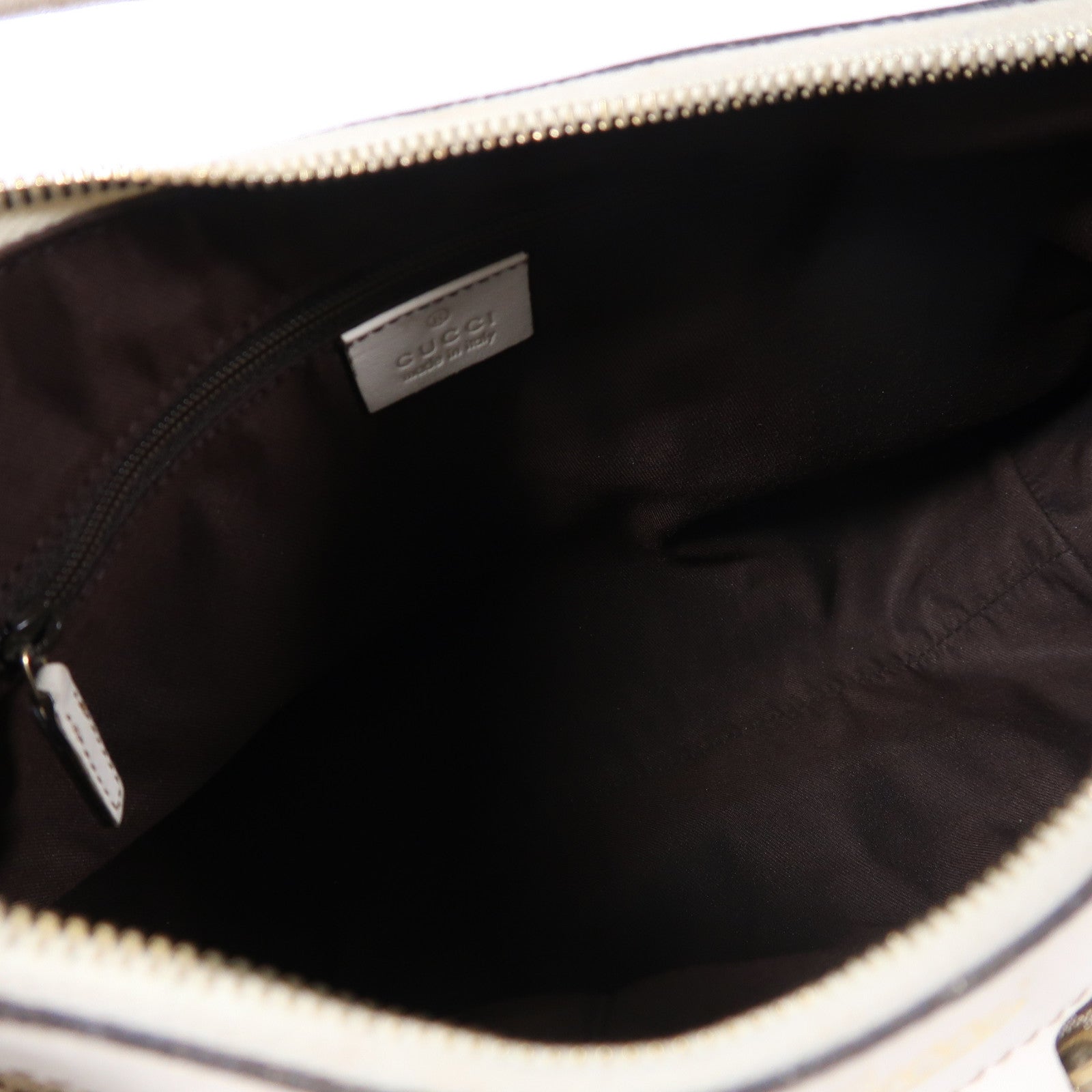 GUCCI 帆布Shoulder Bag金扣肩背袋棕色/米色