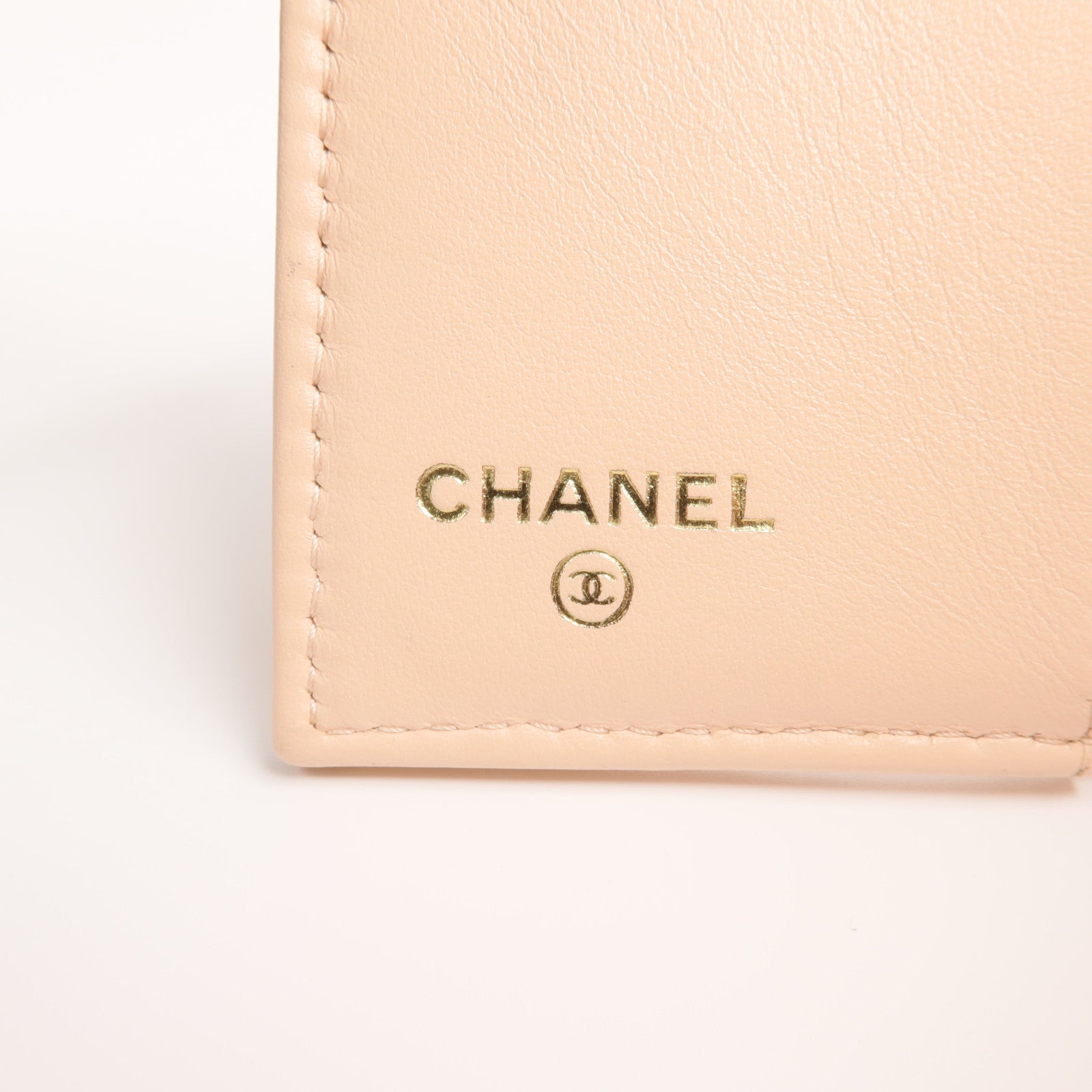 CHANEL 牛皮皮革Zipper Compact Wallet錢包