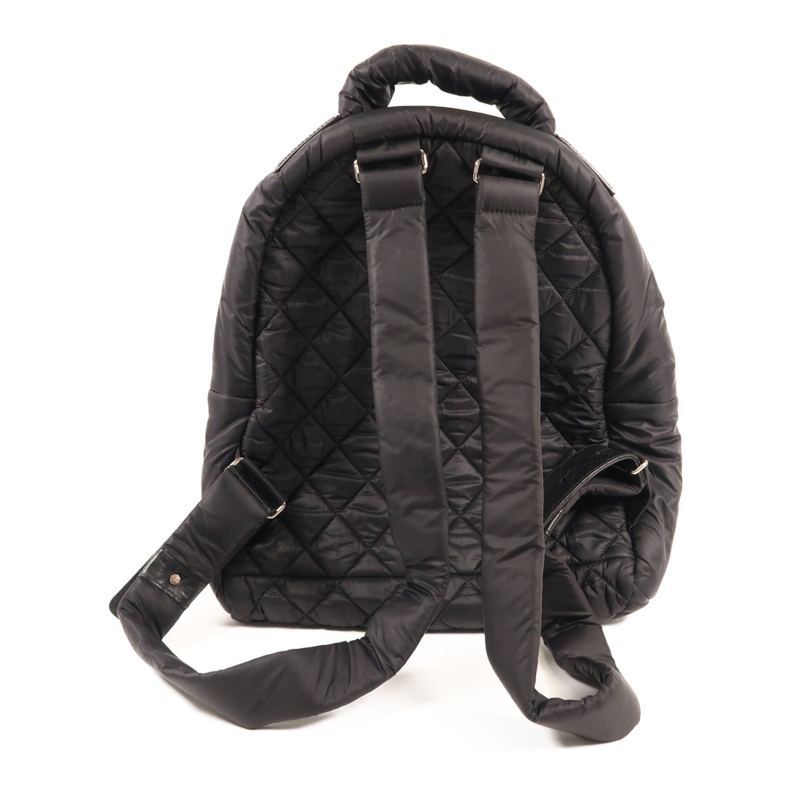 CHANEL CC SHW Coco Cocoon Rucksack Backpack Nylon Black