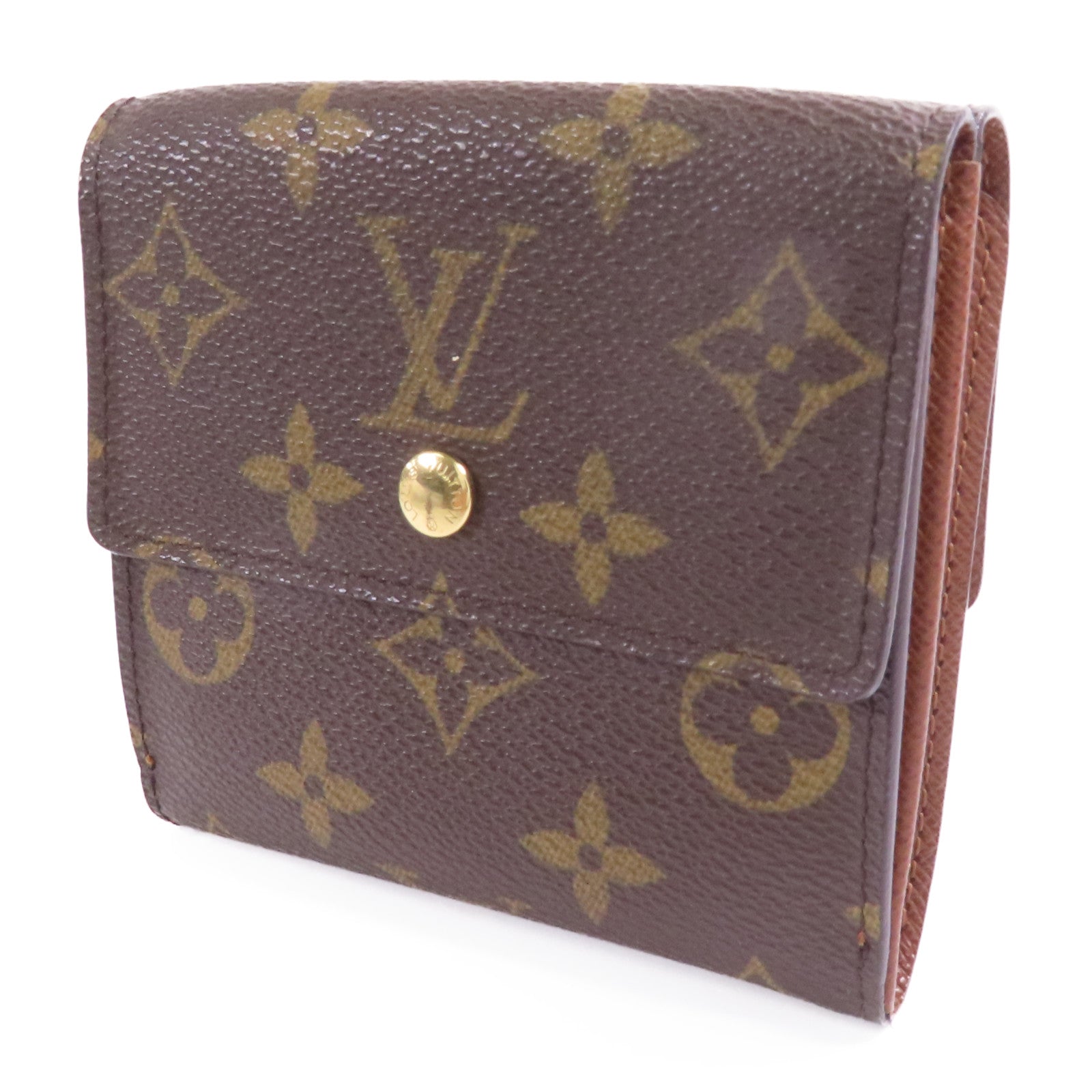 LOUIS VUITTON Monogram Portefeuille Elise Wallet金扣錢包