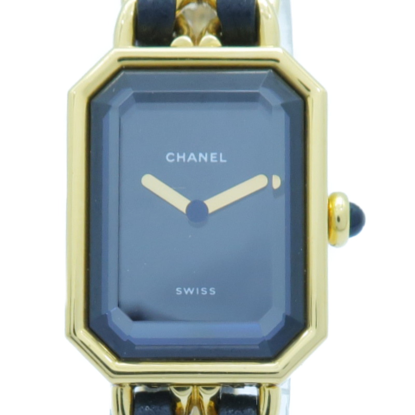 CHANEL Premiere M鍍金手錶石英機芯黑色