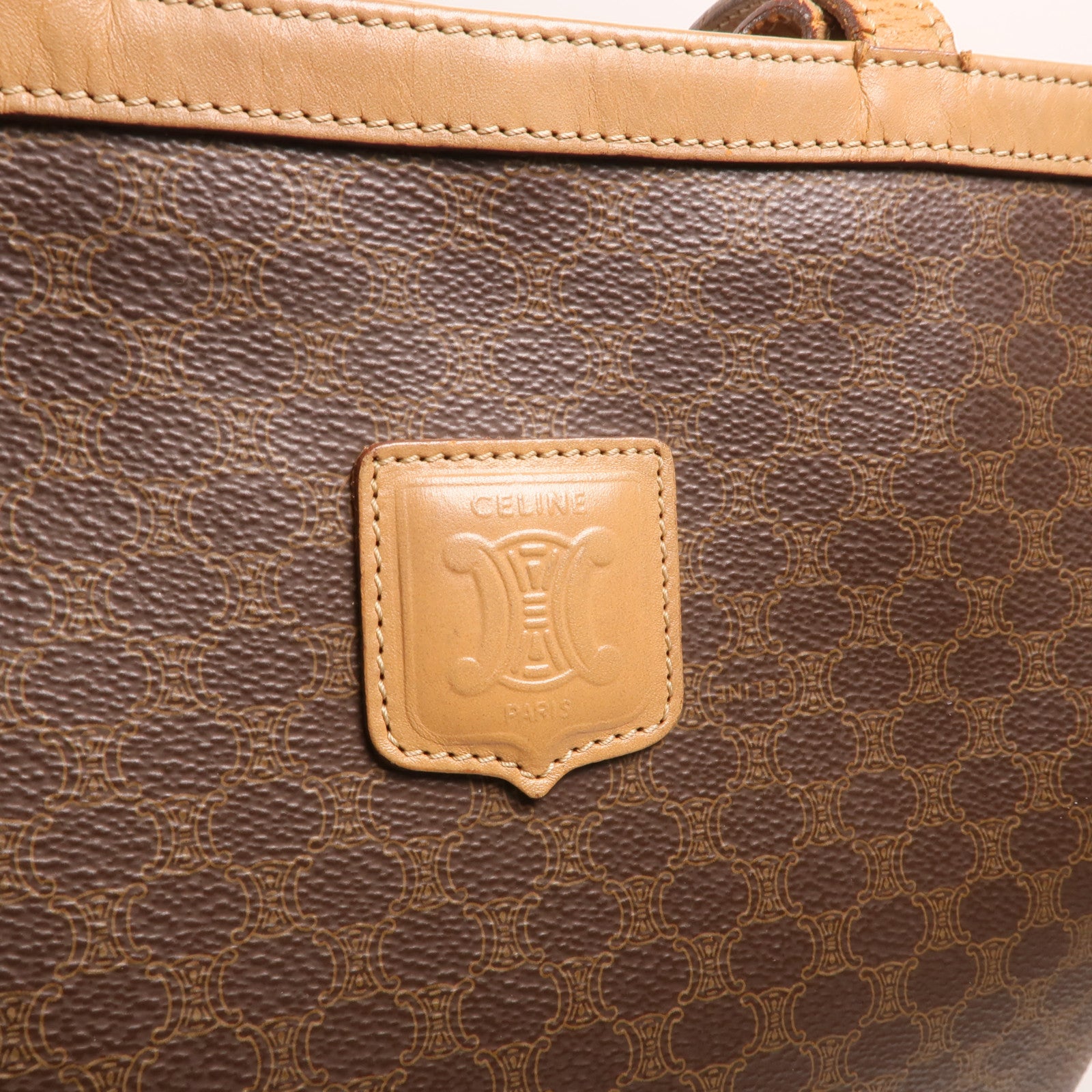 CELINE 塗層帆布Tote Bag金扣手挽袋