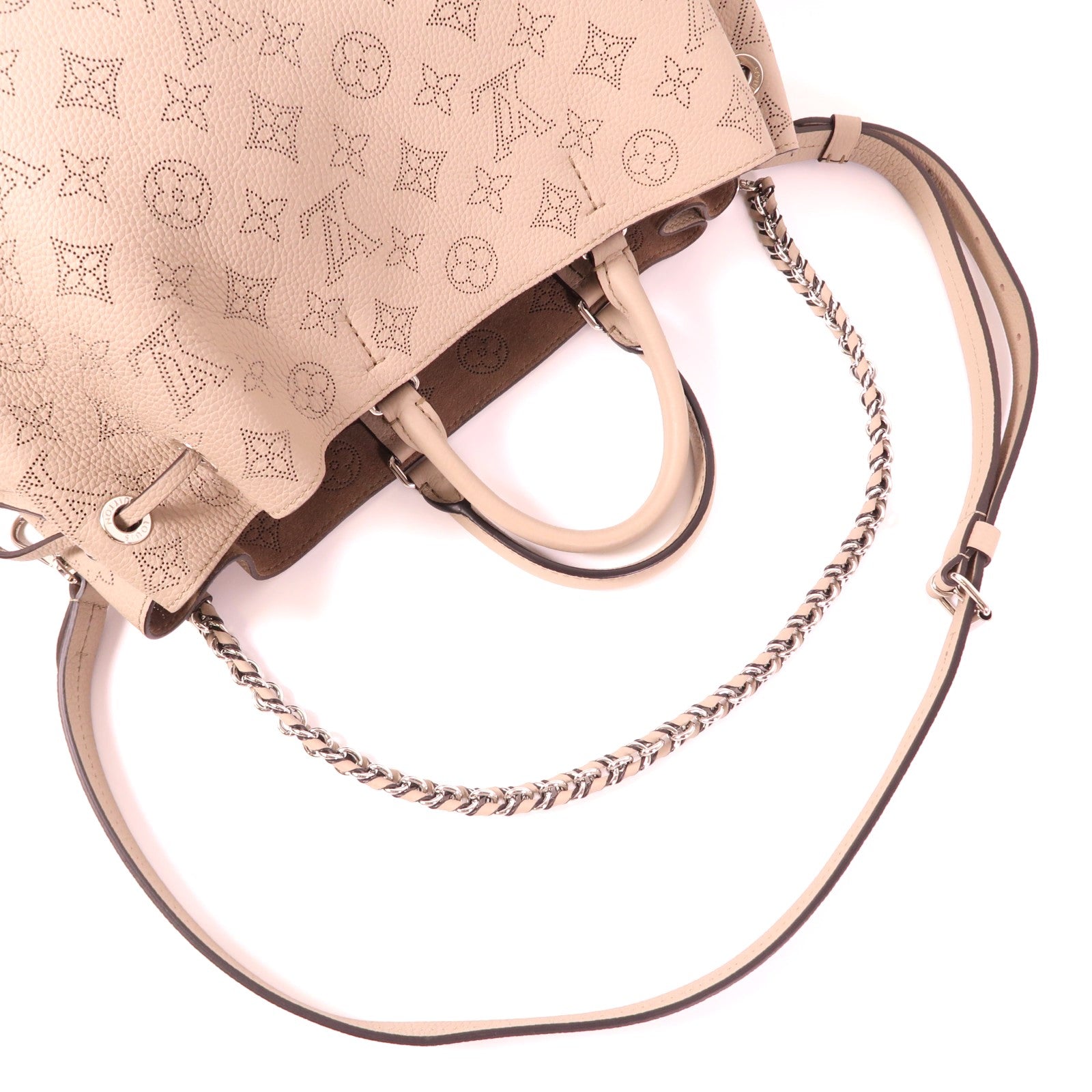 LOUIS VUITTON 【激減優惠】Monogram Mahina Bella Tote銀扣手挽肩背兩用袋