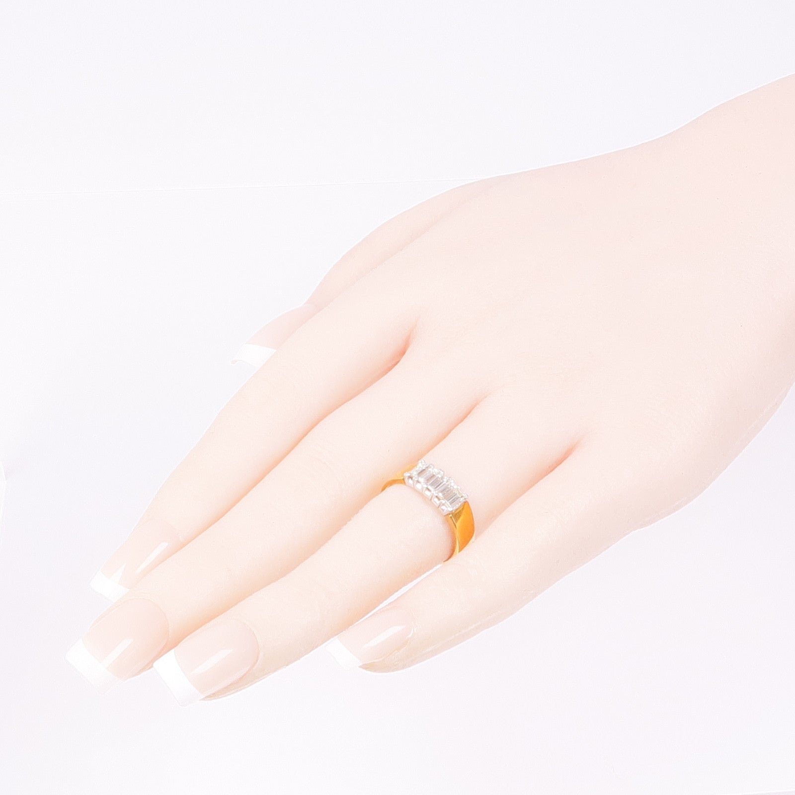 JEWELRY 18K白金/黃金Diamond Ring鑽石戒指US#6