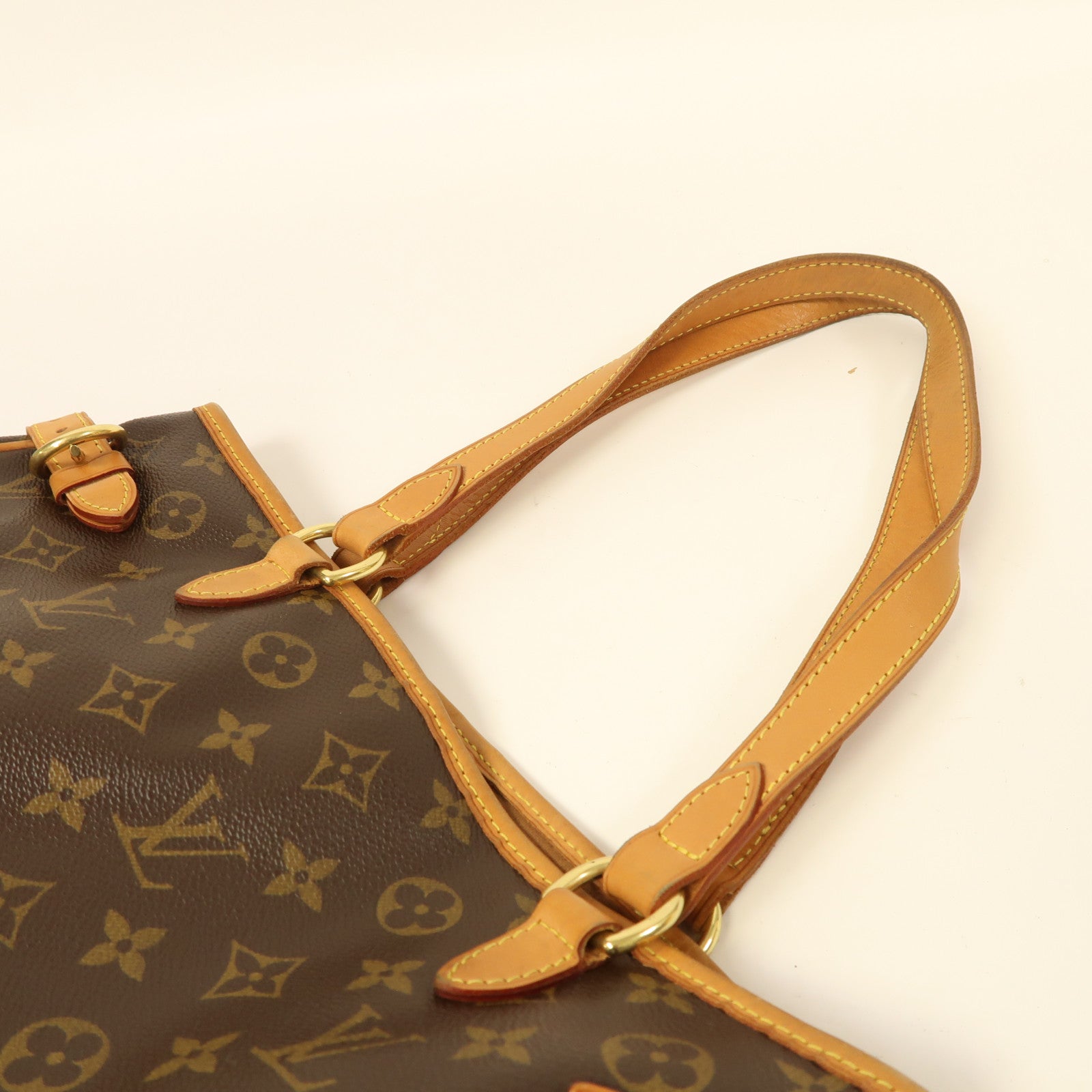 LOUIS VUITTON Monogram Batignolles Horizontal金扣肩背袋棕色