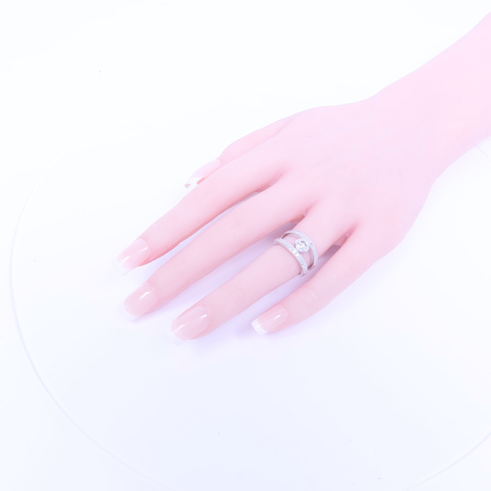 JEWELRY 【激減優惠】18K白金Diamond Ring鑽石戒指US#4.75