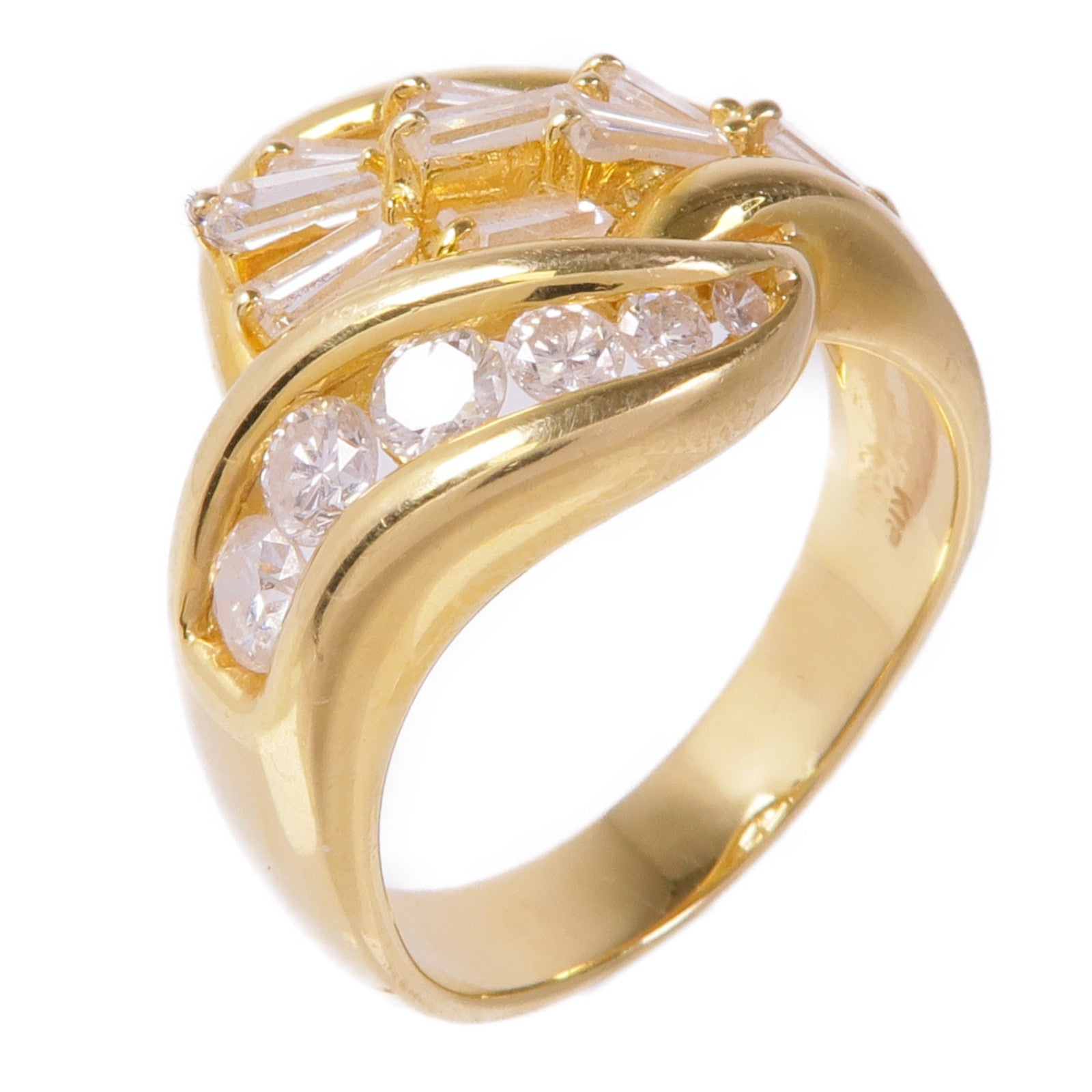 JEWELRY 18K黃金Diamond Ring鑽石戒指US#7.25