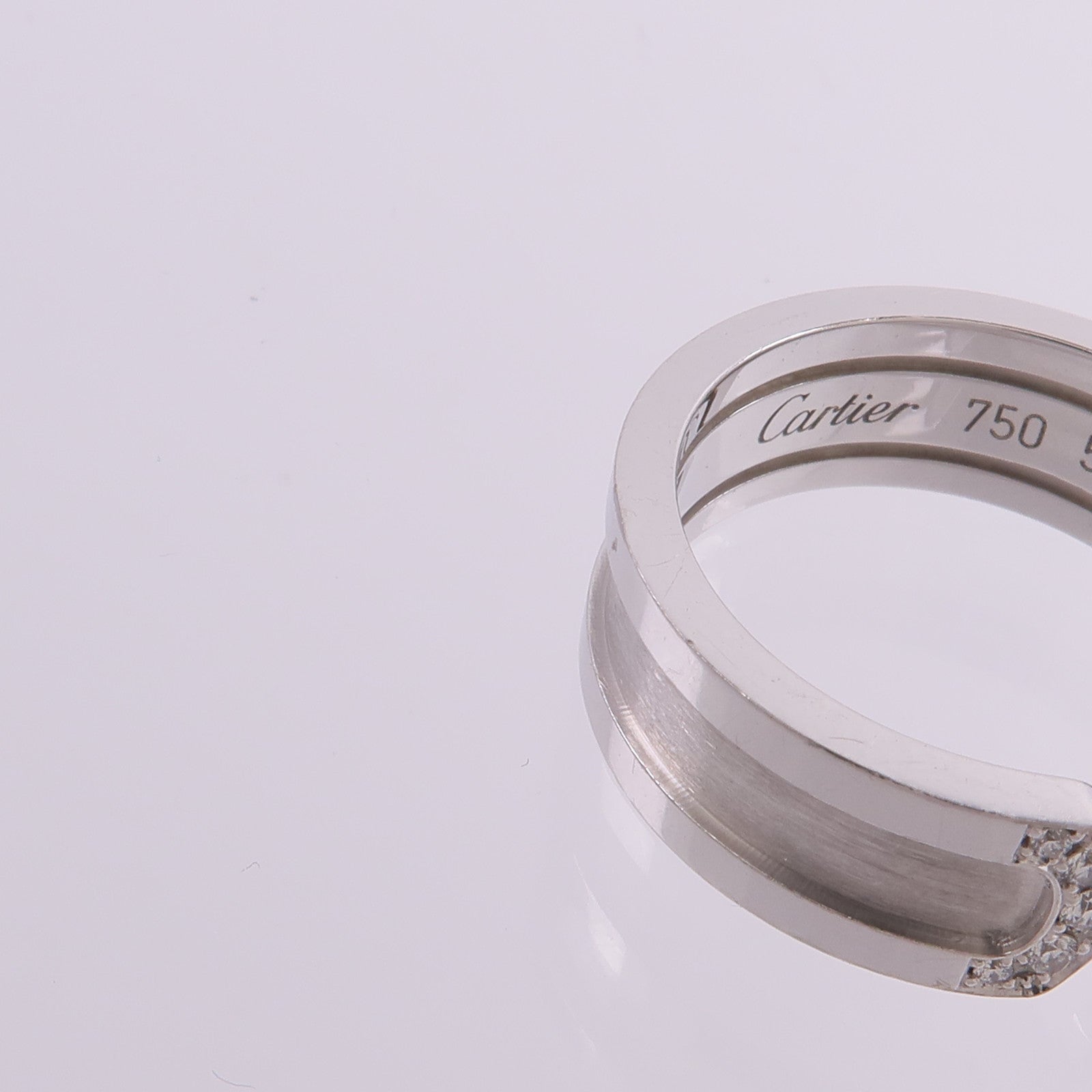 CARTIER 18K白金C2 Ring鑽石戒指