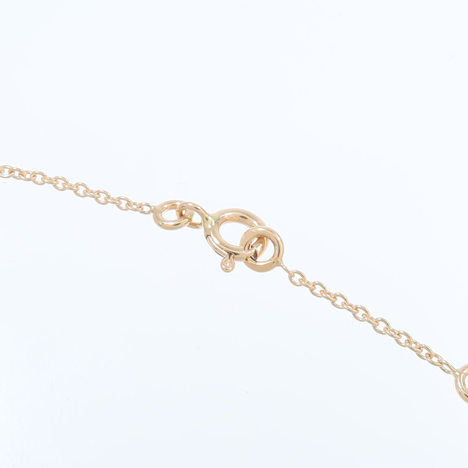 HERMES 18K玫瑰金Chaine d Ancre Chaos鑽石項鍊