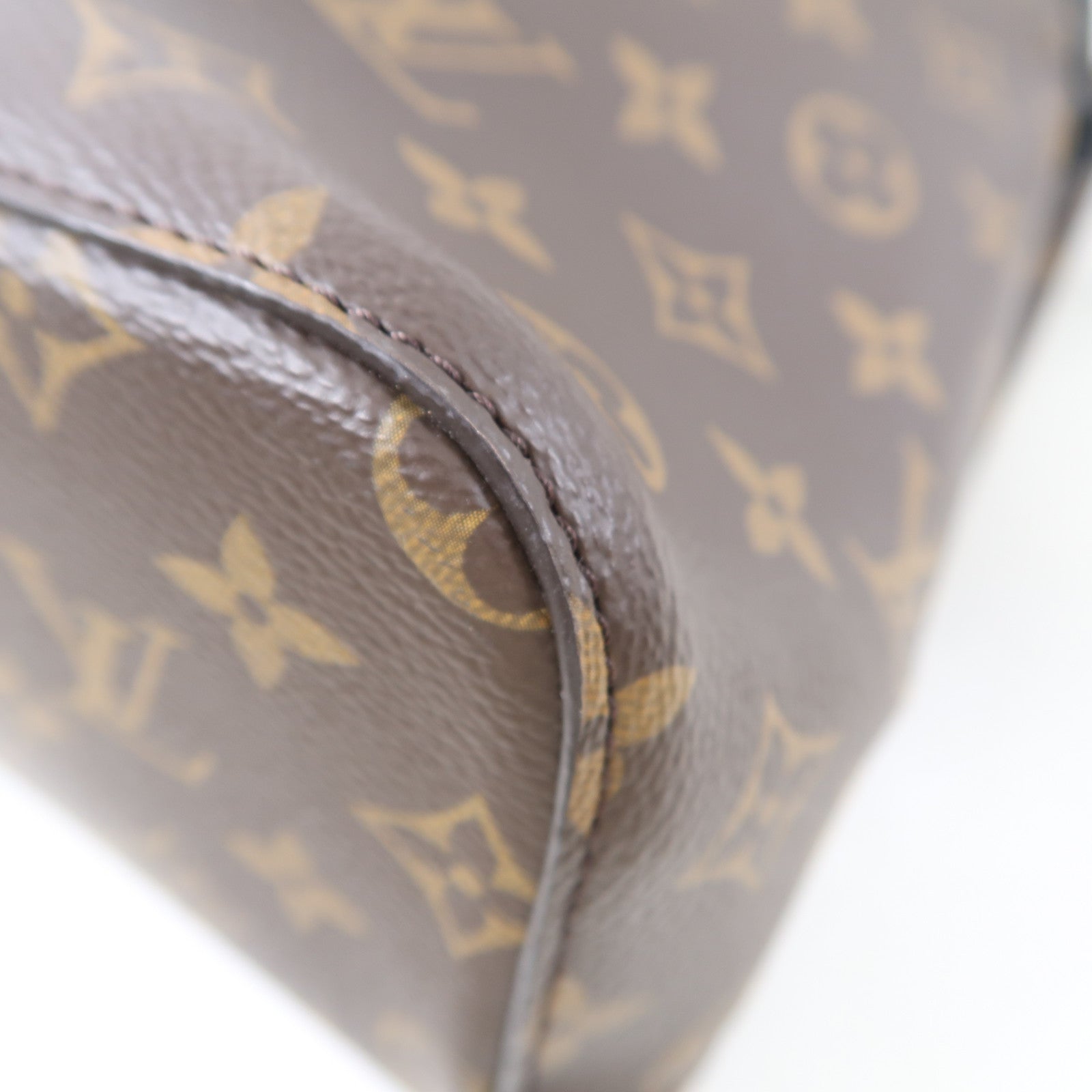 LOUIS VUITTON Monogram Neo Noe MM金扣肩背袋棕色