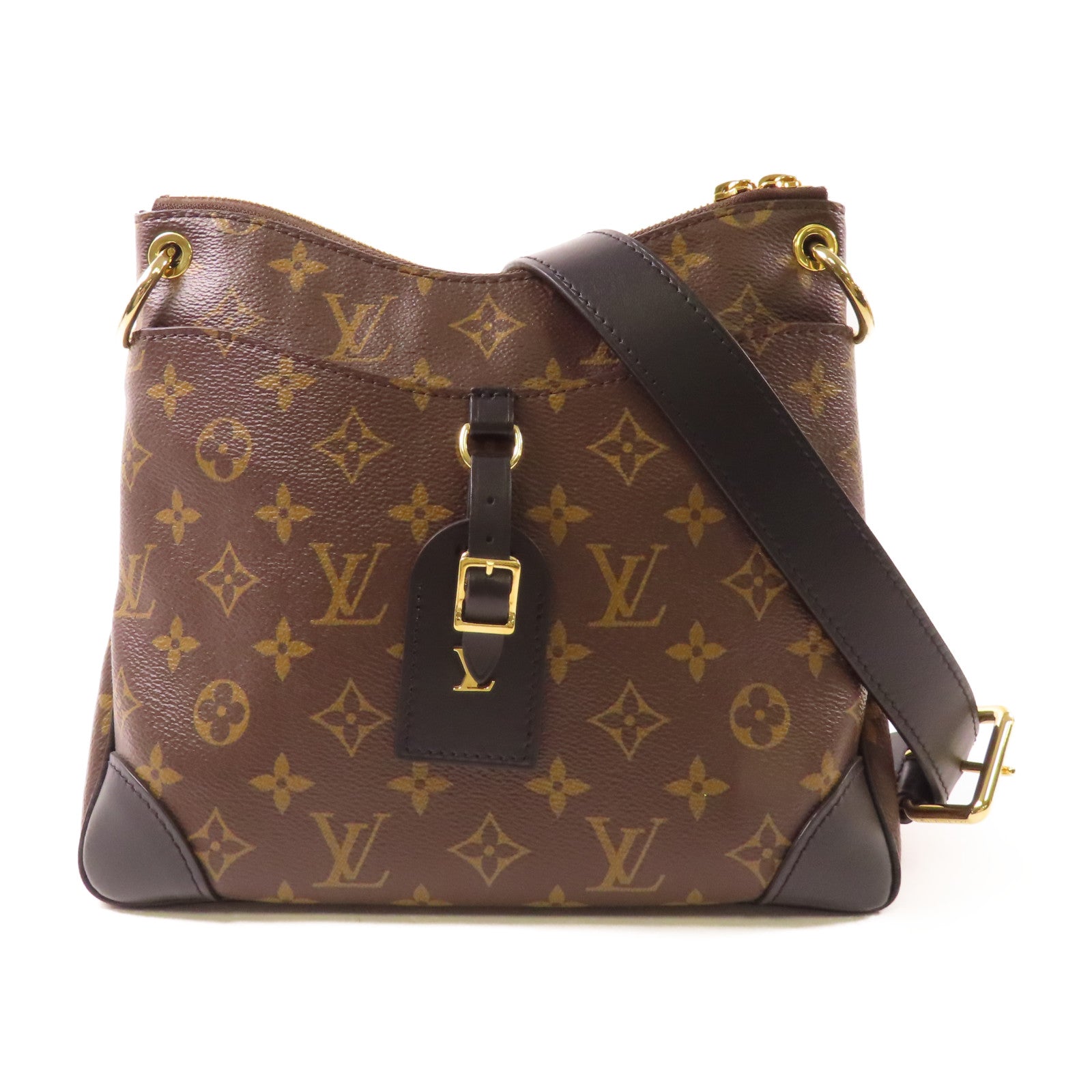 LOUIS VUITTON Monogram Odeon PM金扣肩背袋
