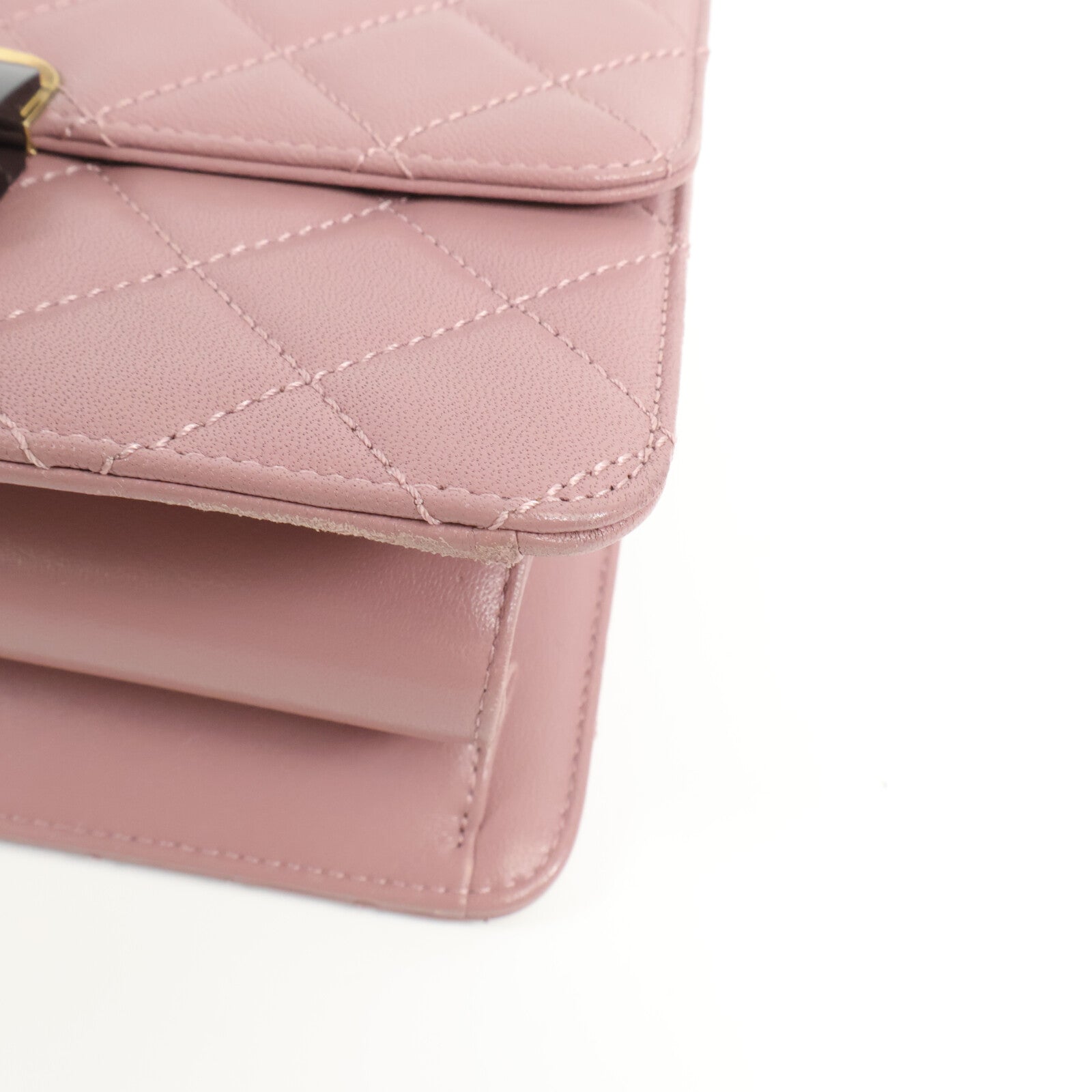 CHANEL 牛皮皮革Beauty Lock Flap Bag鏈帶肩背袋
