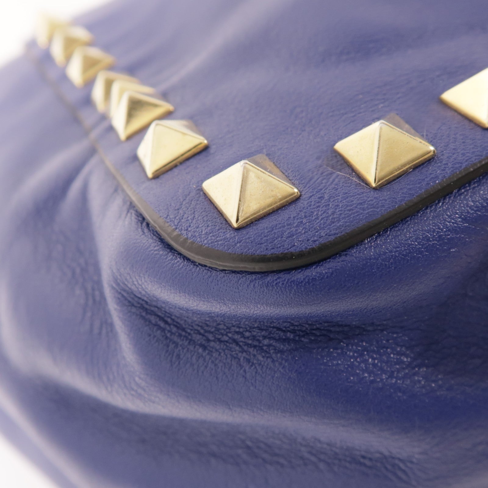 Valentino 牛皮皮革Tote Bag金扣肩背袋