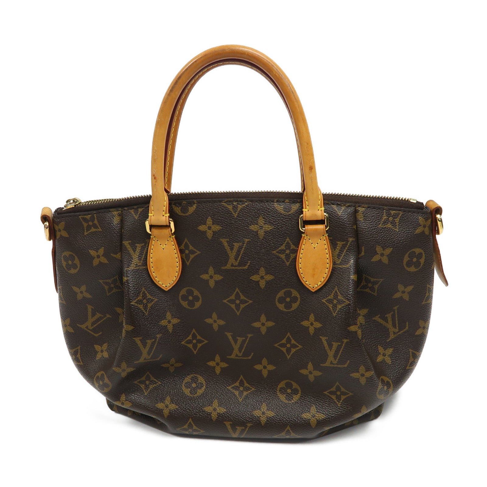 LOUIS VUITTON Monogram Turenne PM金扣手挽肩背兩用袋啡色
