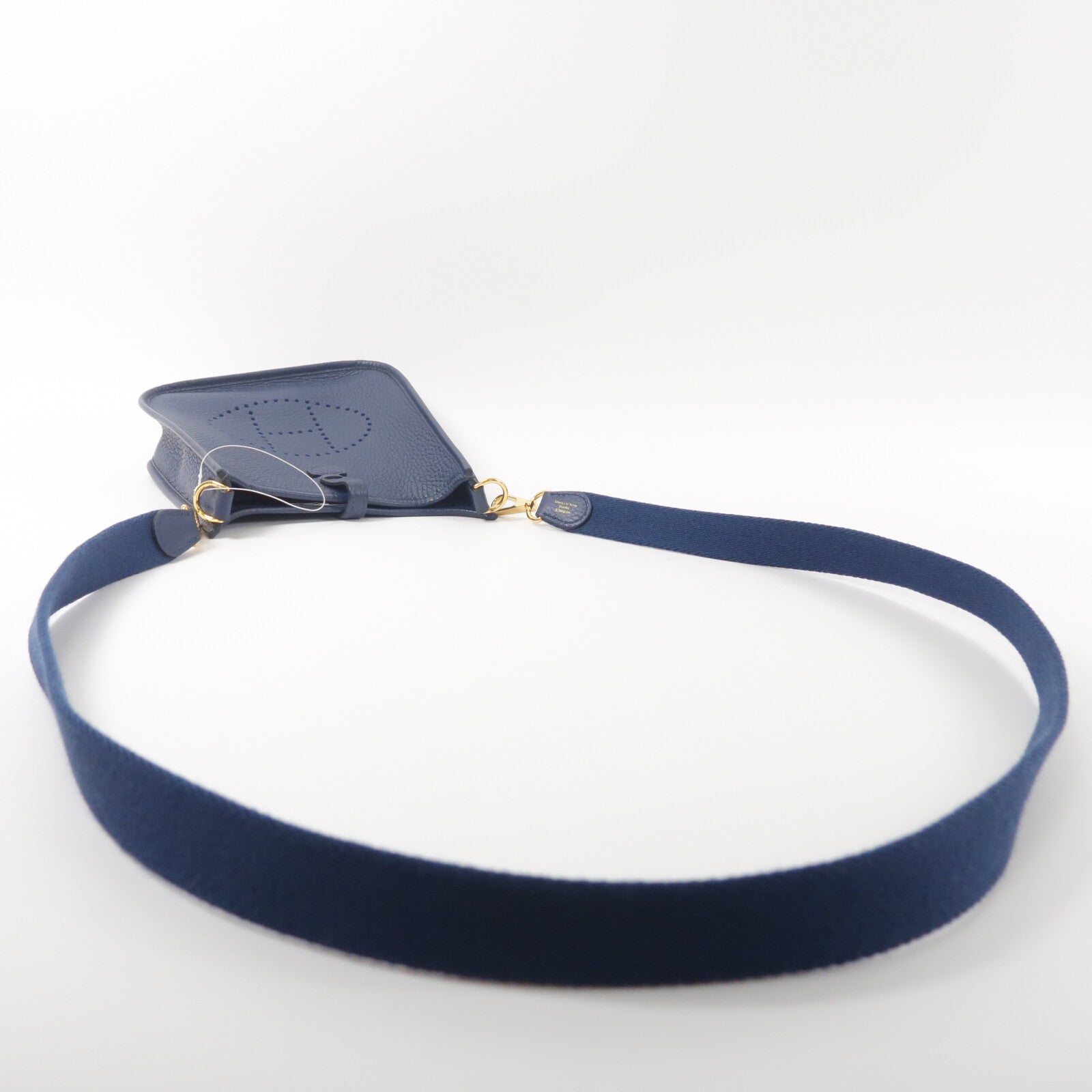 HERMES Clemence皮革Evelyne TPM肩背袋Bleu De Prusse