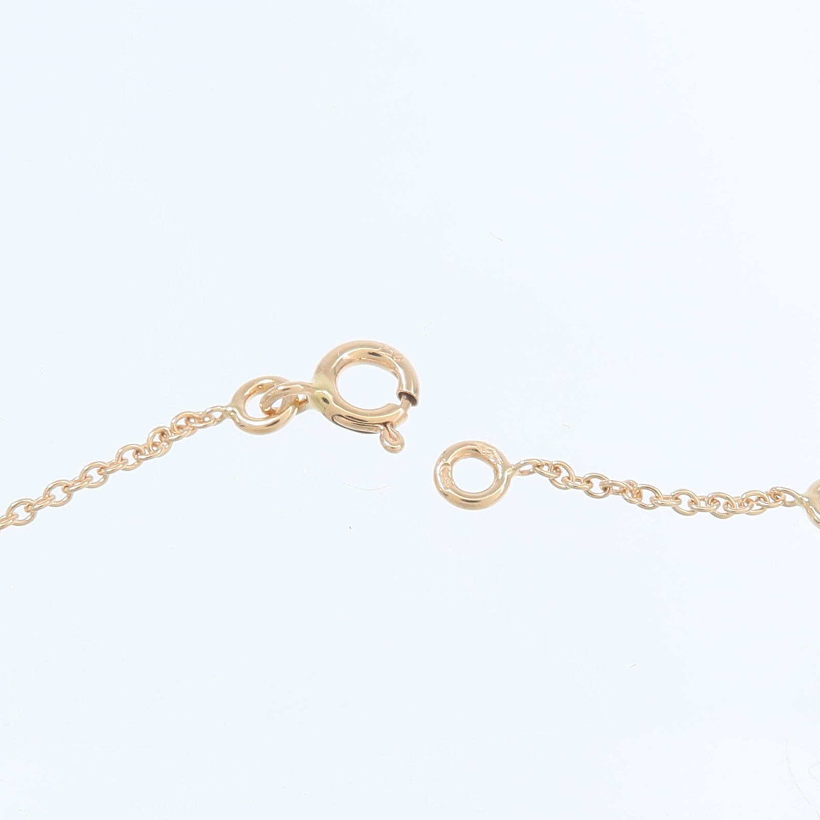 HERMES 18K玫瑰金Chaine d Ancre Chaos鑽石項鍊