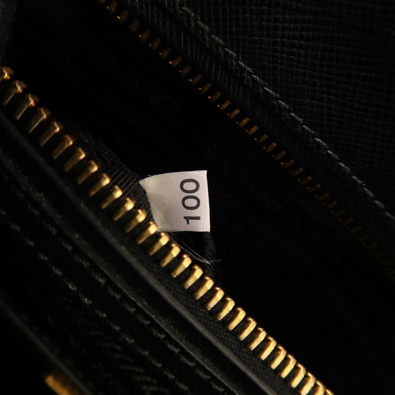 PRADA GHW Galleria 2 Way Shoulder Hand Bag BN1801 Saffiano Leather Black