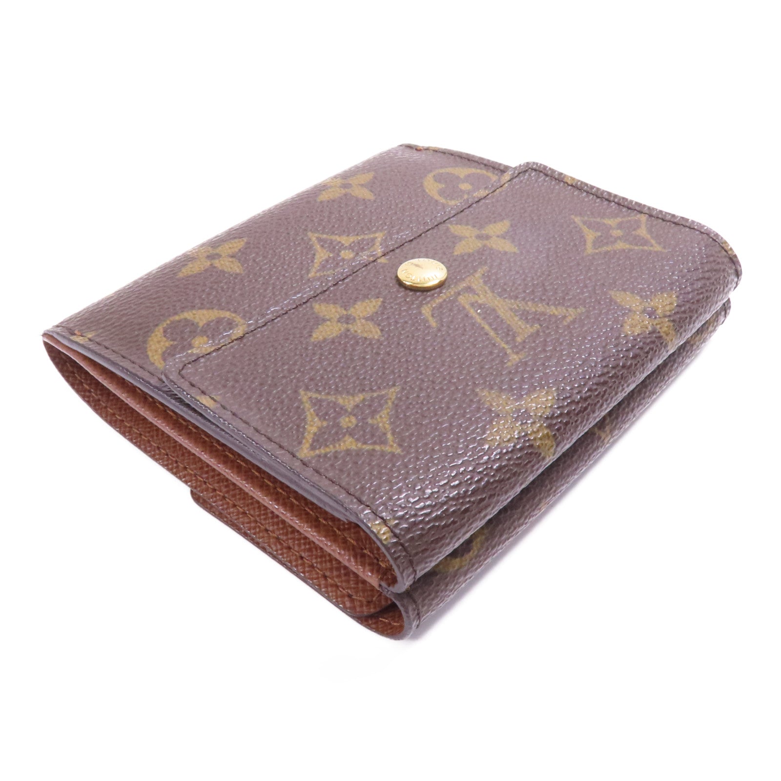 LOUIS VUITTON Monogram Portefeuille Elise Wallet金扣錢包
