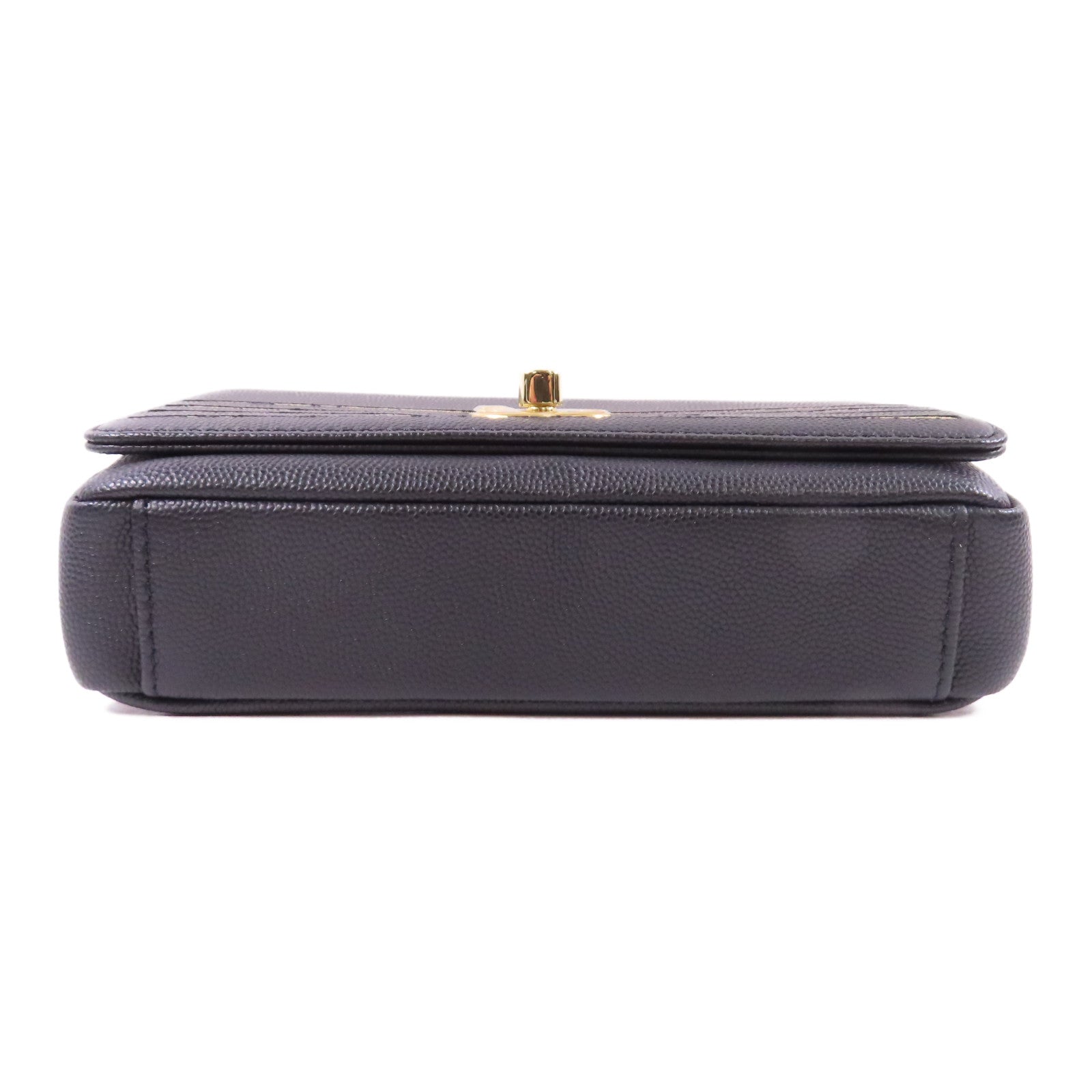 CHANEL 【激減優惠】牛皮皮革Waist Bag金扣腰包黑色