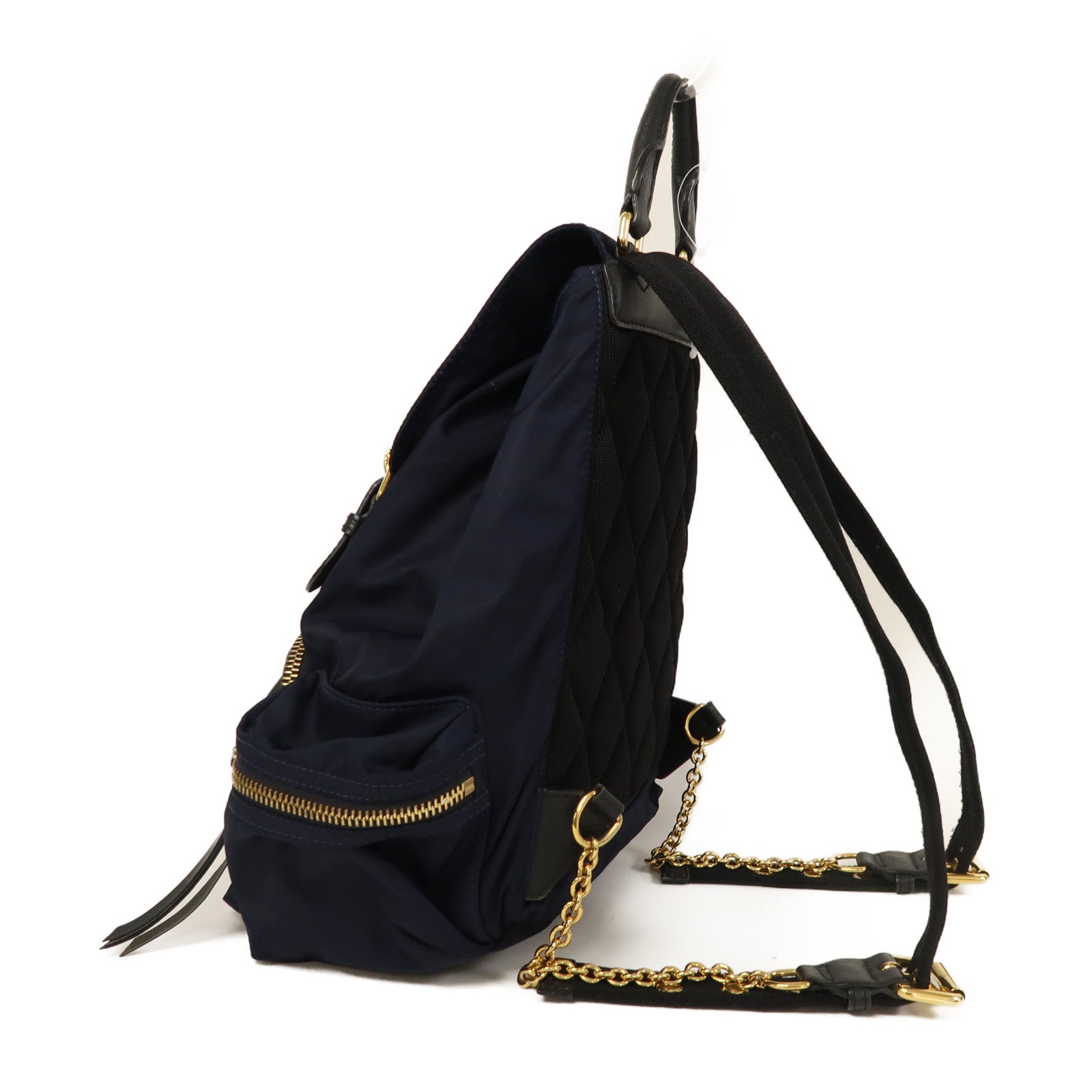 BURBERRY 尼龍Backpack金扣背包深藍色
