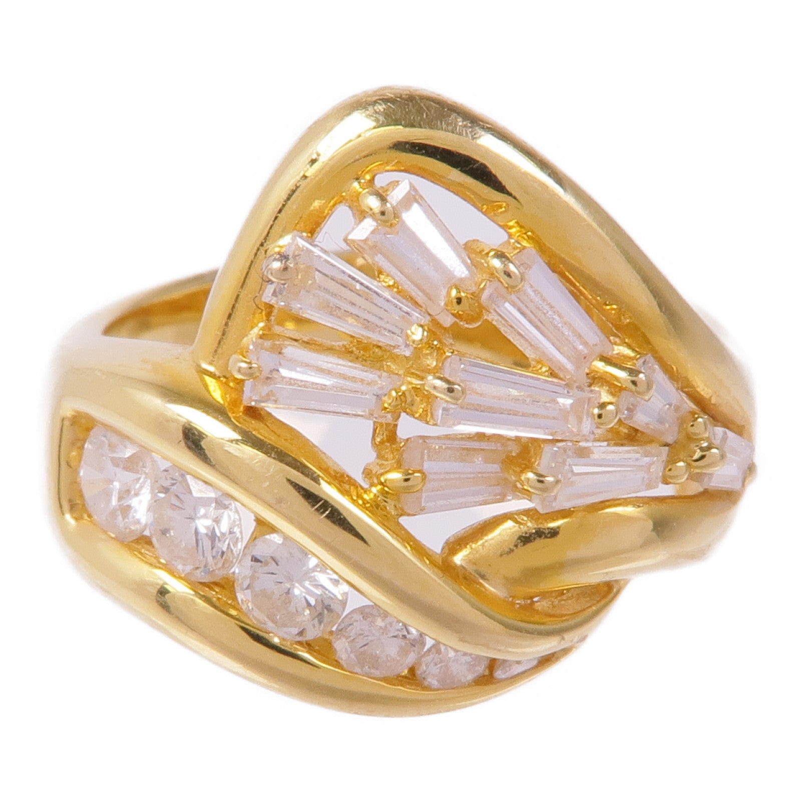 JEWELRY 18K黃金Diamond Ring鑽石戒指US#7.25