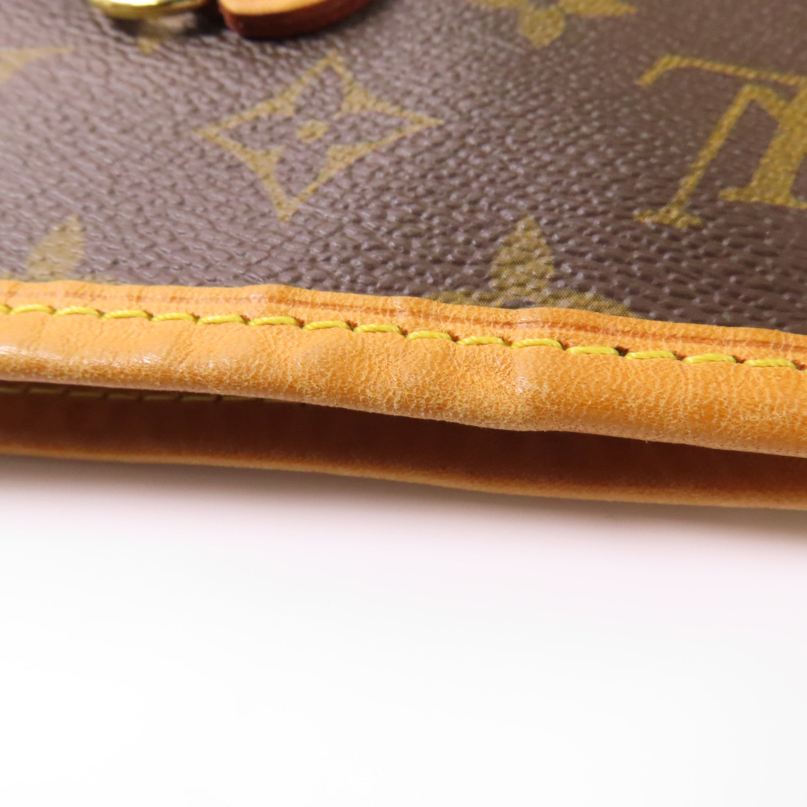 LOUIS VUITTON Monogram Neverfull MM金扣手挽袋