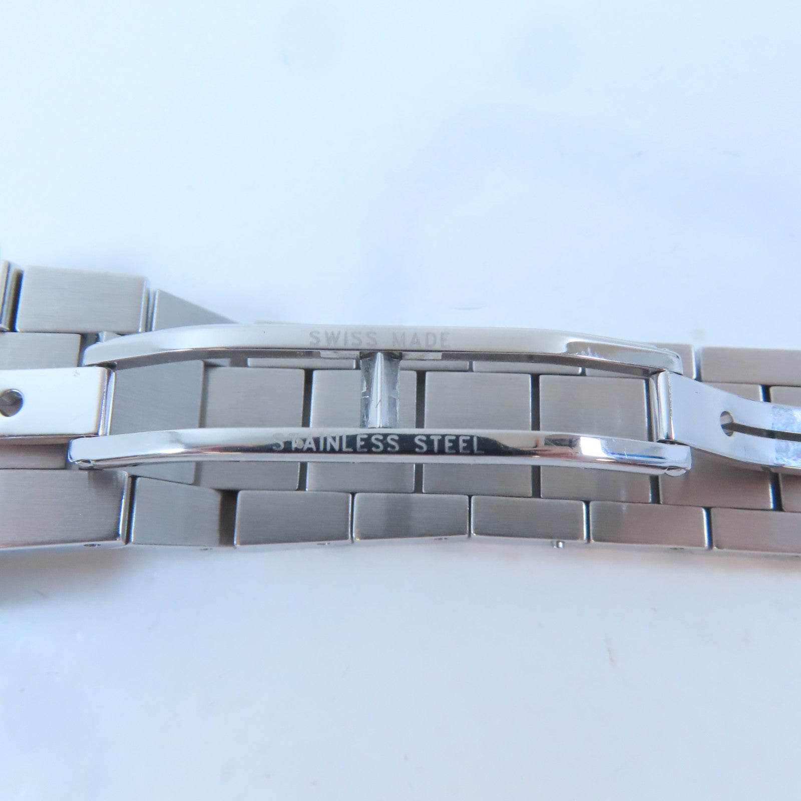 BVLGARI Rettangolo不鏽鋼手錶石英機芯白色