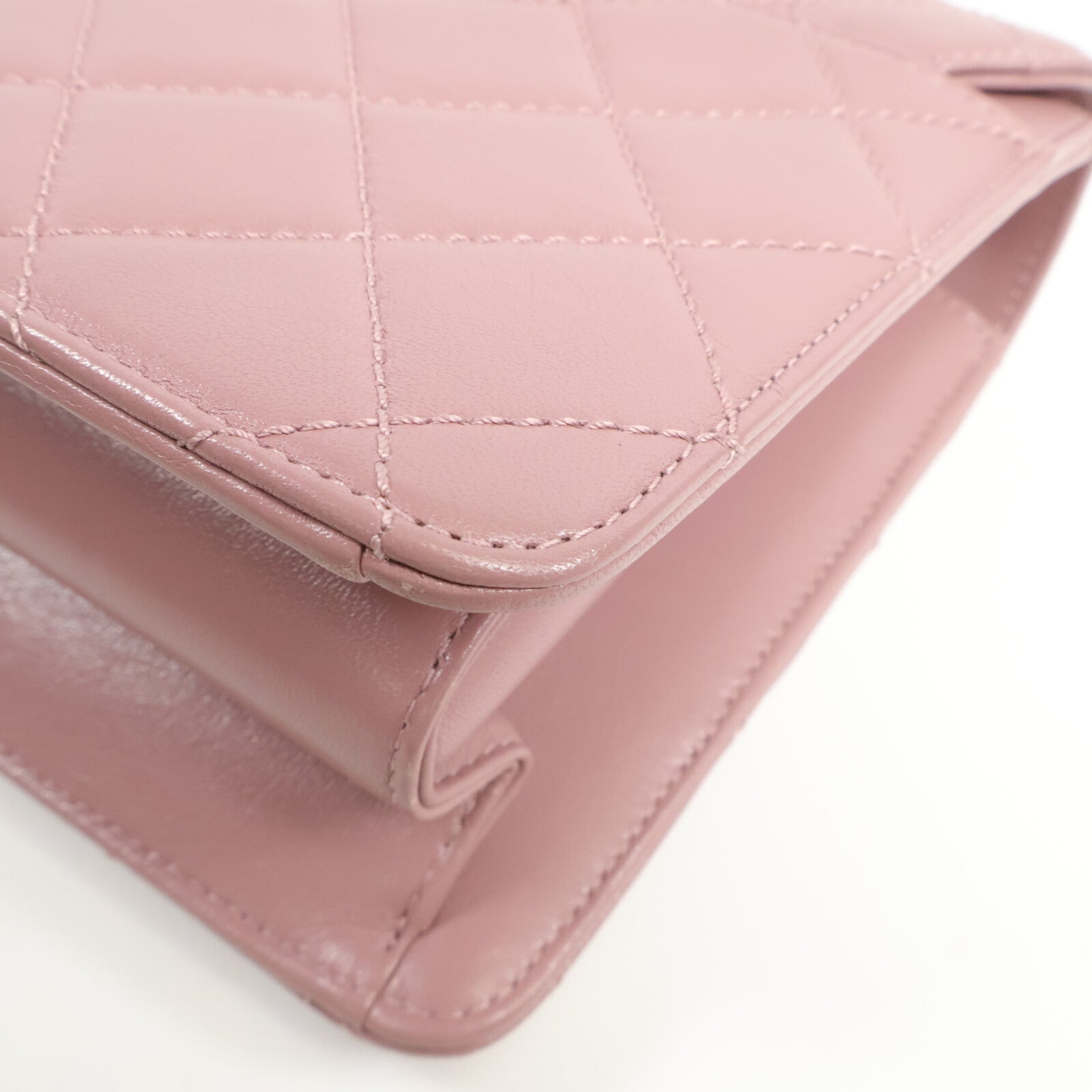 CHANEL 牛皮皮革Beauty Lock Flap Bag鏈帶肩背袋
