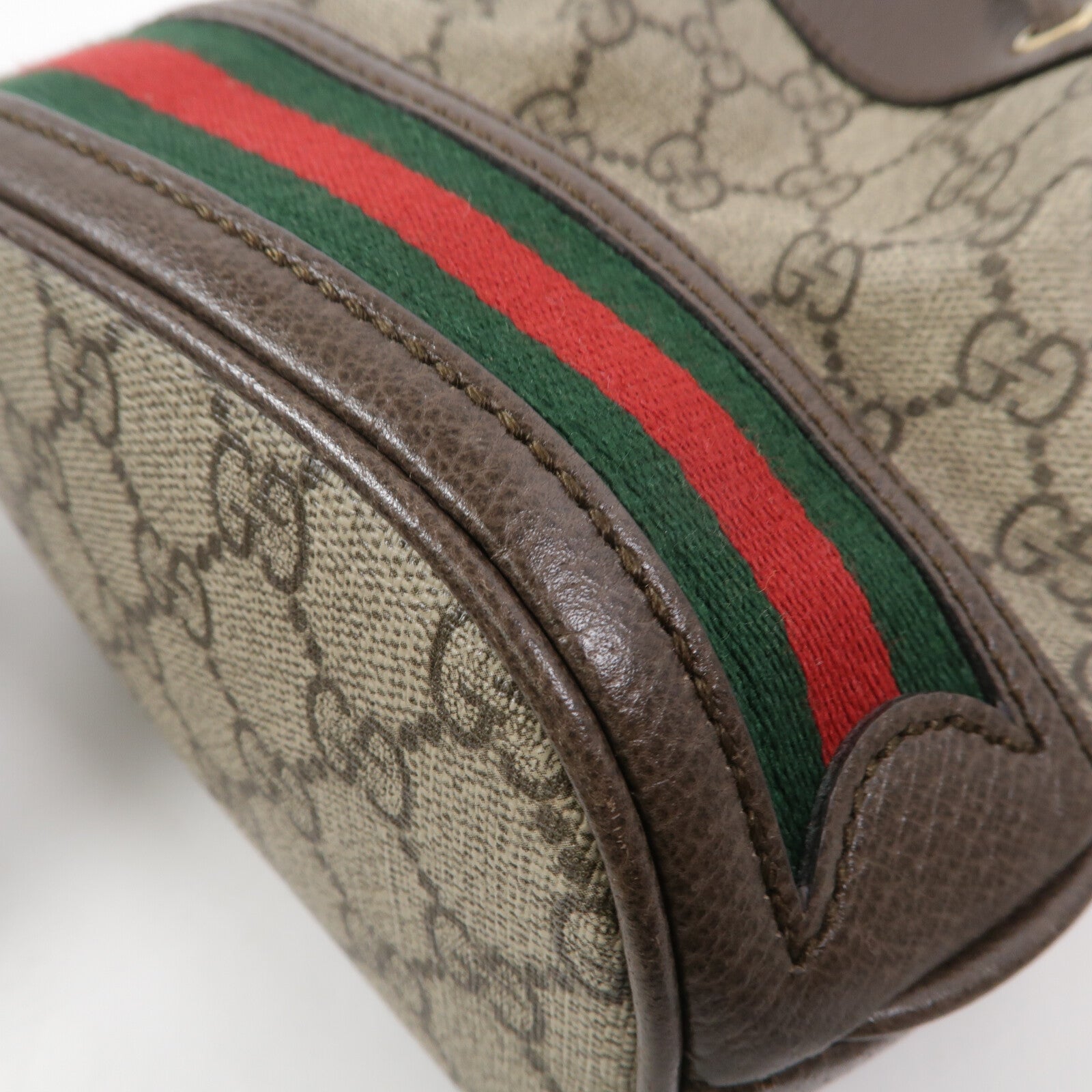 GUCCI 塗層帆布Ophidia Mini Bucket肩背袋