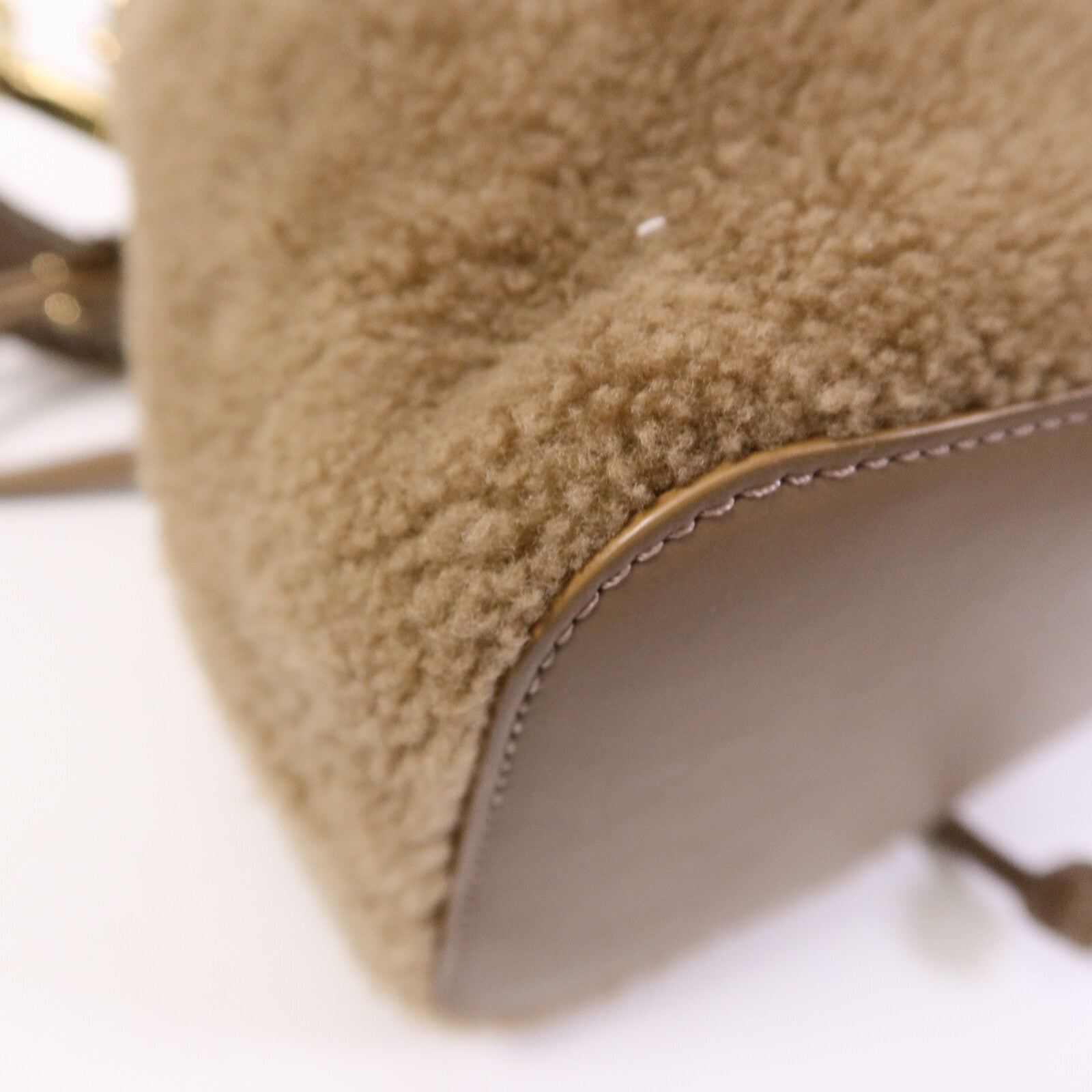 FENDI 羊毛Mini Mon Tresor手挽肩背兩用袋