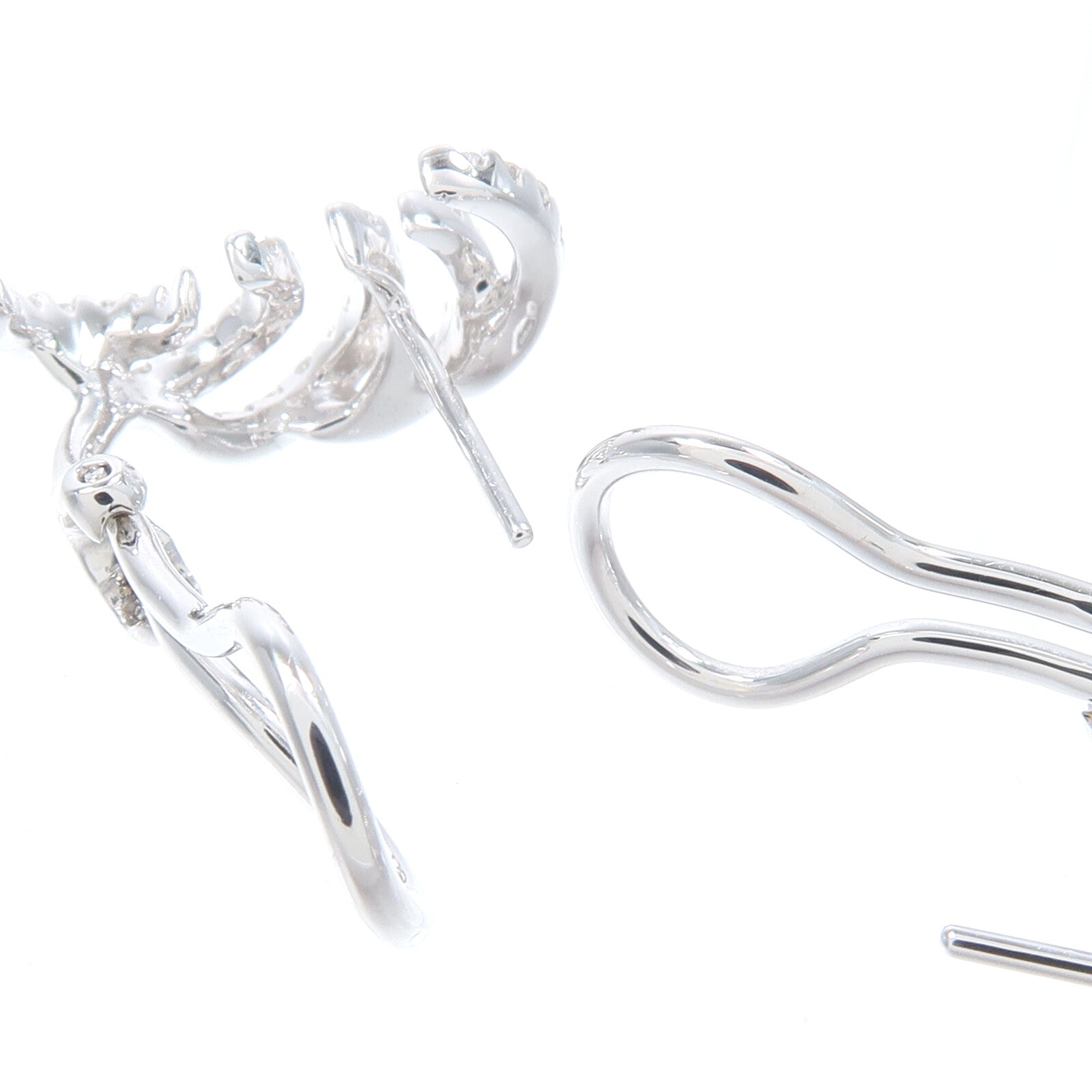 JEWELRY 18K白金Diamond Earrings鑽石耳環