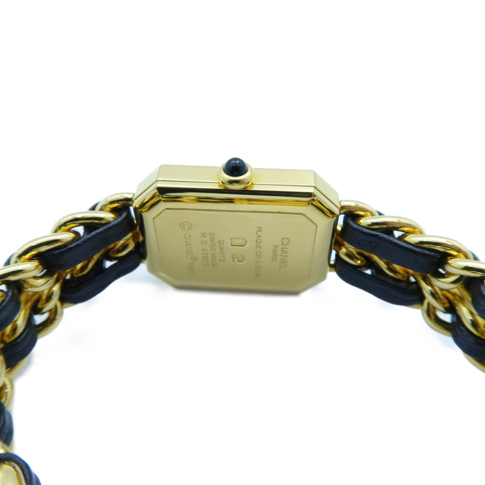 CHANEL Premiere M鍍金手錶石英機芯黑色
