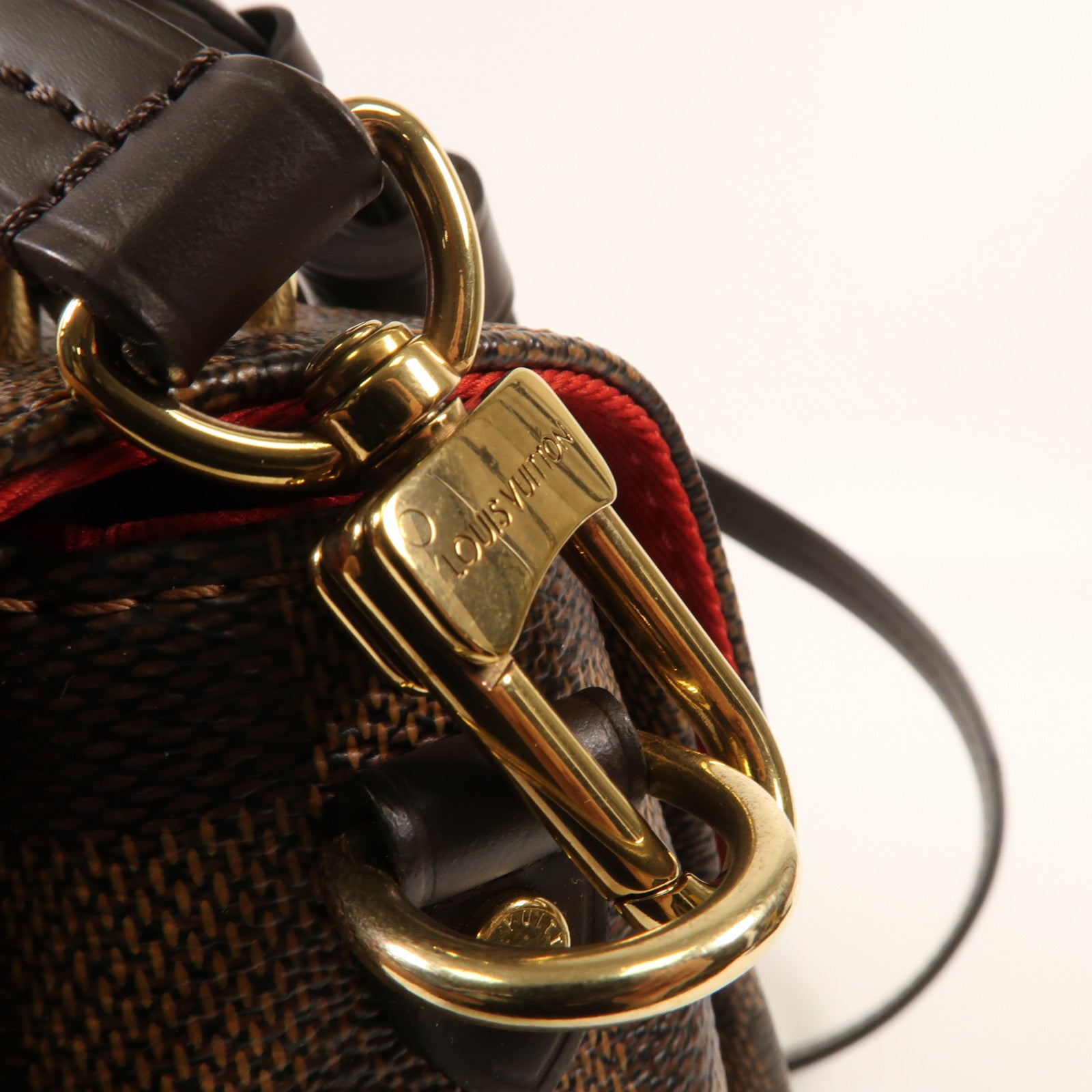 LOUIS VUITTON Damier Croisette金扣手挽肩背兩用袋