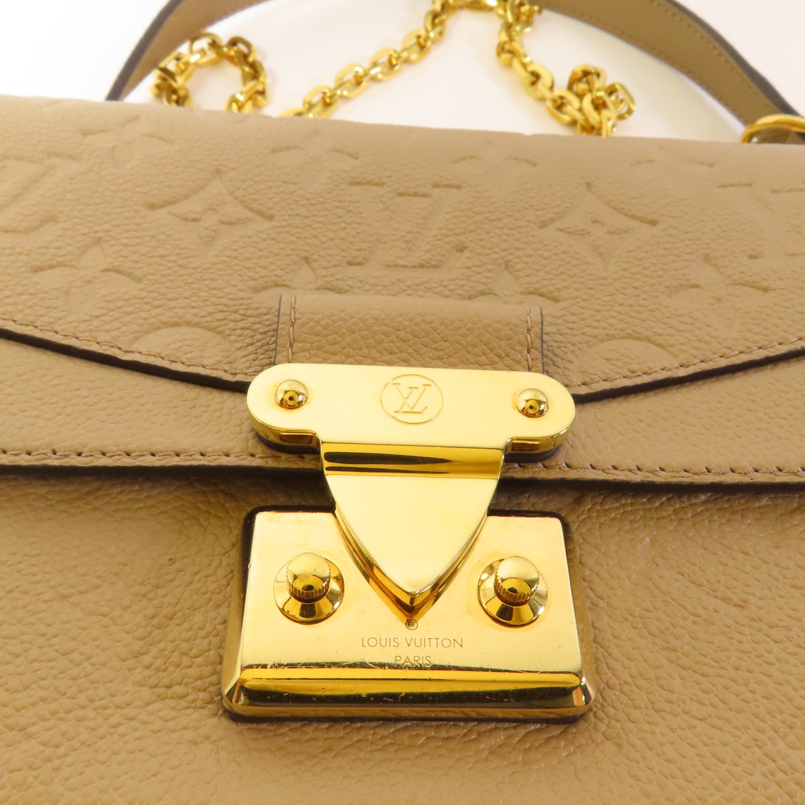 LOUIS VUITTON Momogram Empreinte Marceau肩背袋灰色