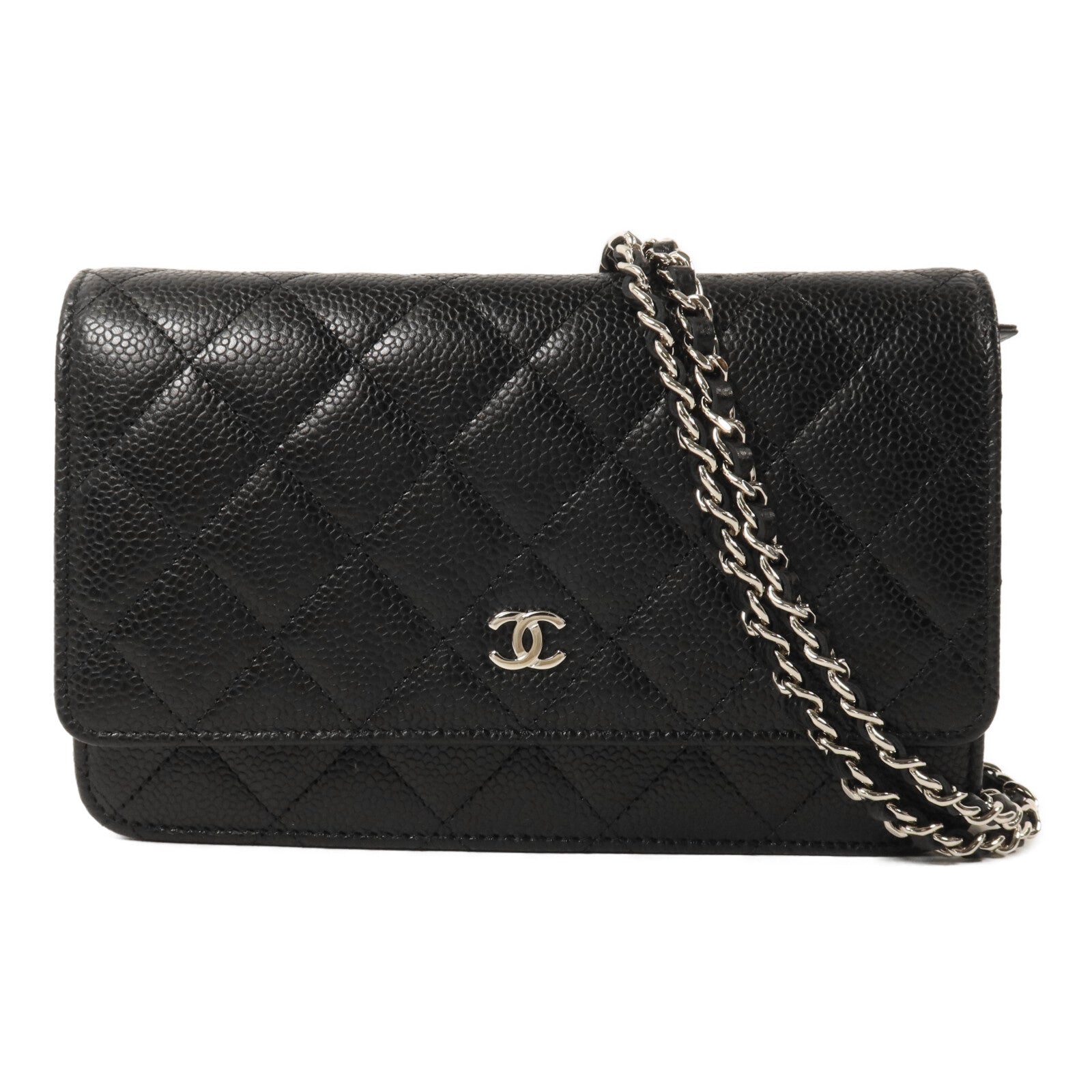 CHANEL 牛皮皮革Wallet On Chain鏈帶肩背袋