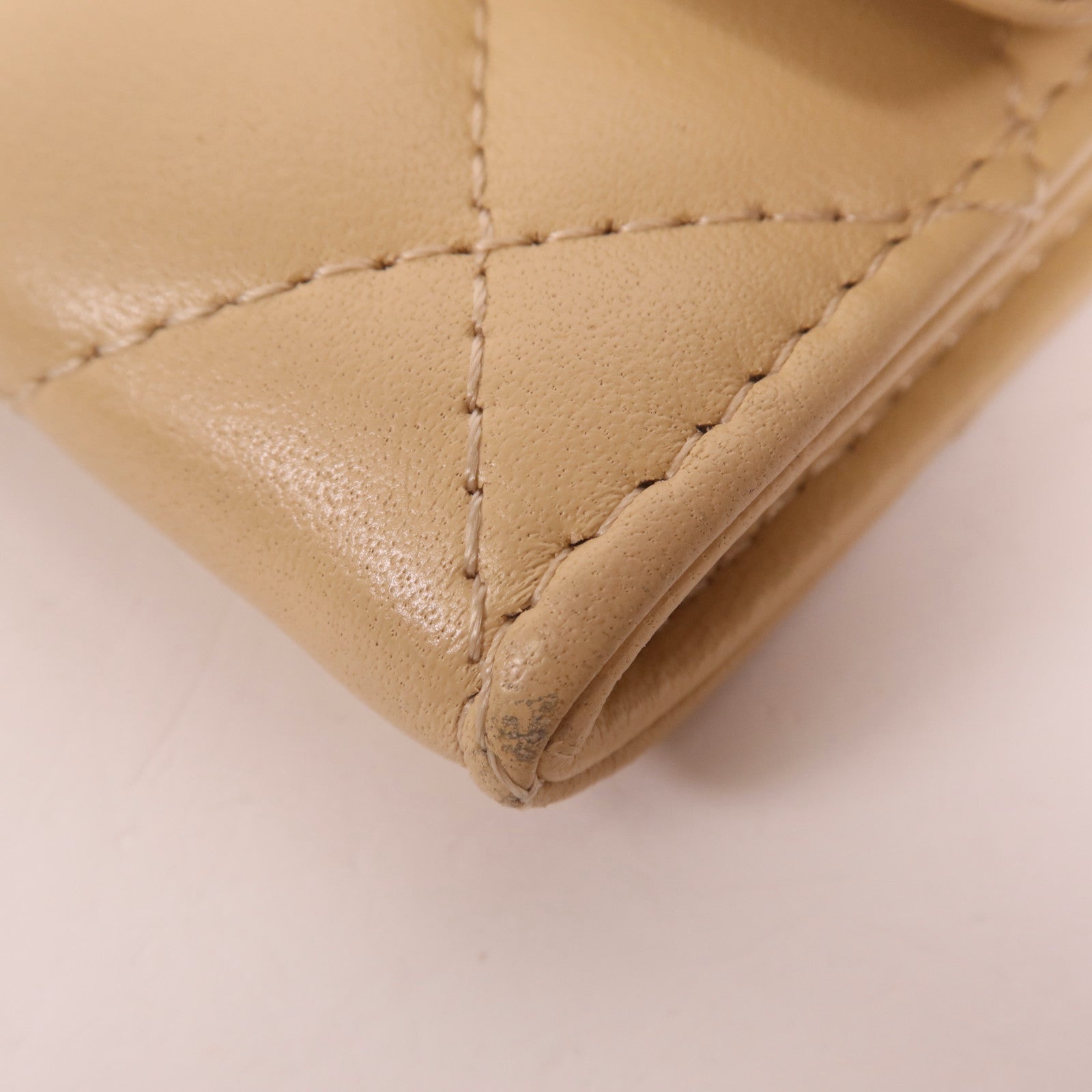 CHANEL 羊皮皮革Card Case銀扣卡片套