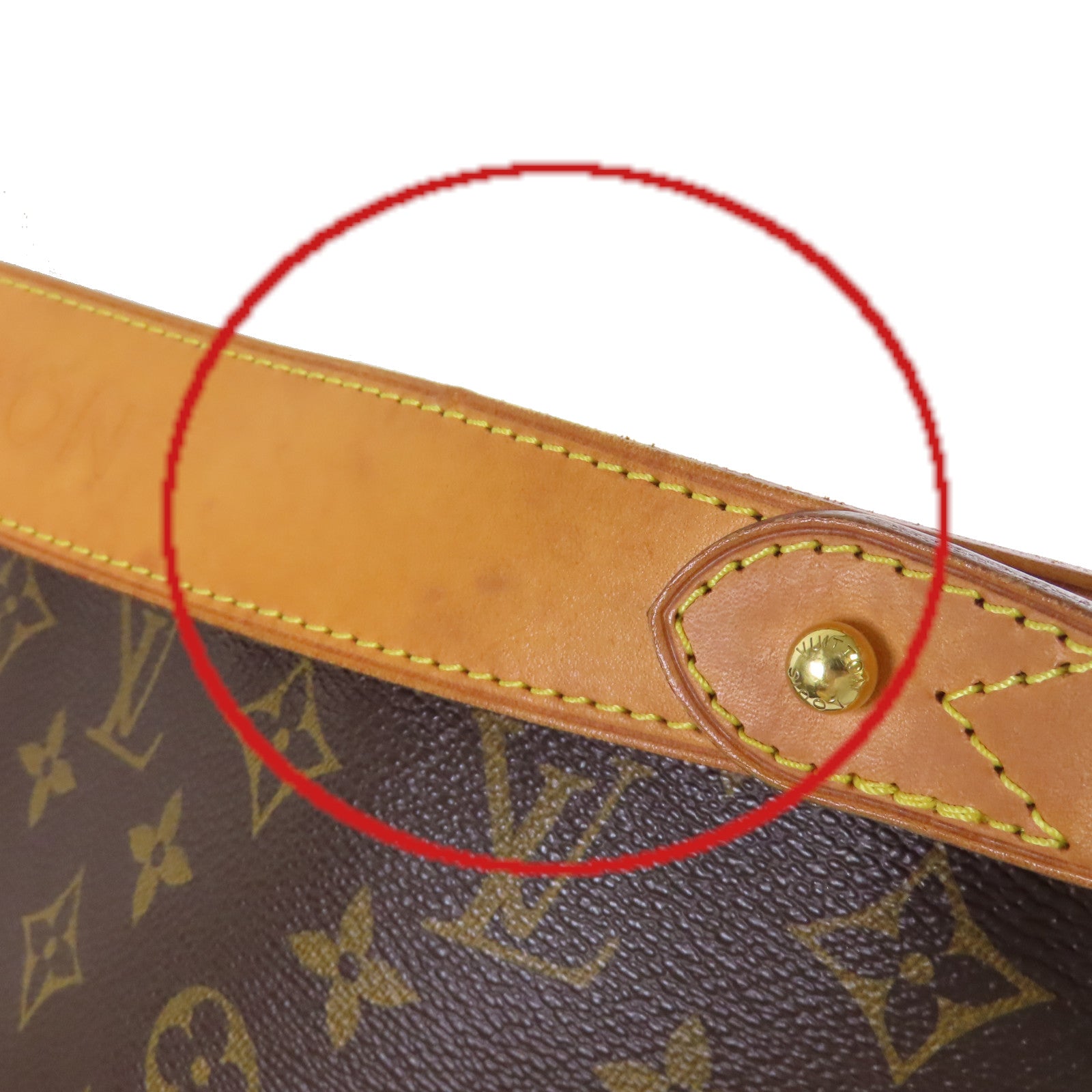 LOUIS VUITTON Monogram Delightful GM Tote Shoulder Bag金扣肩背袋啡色