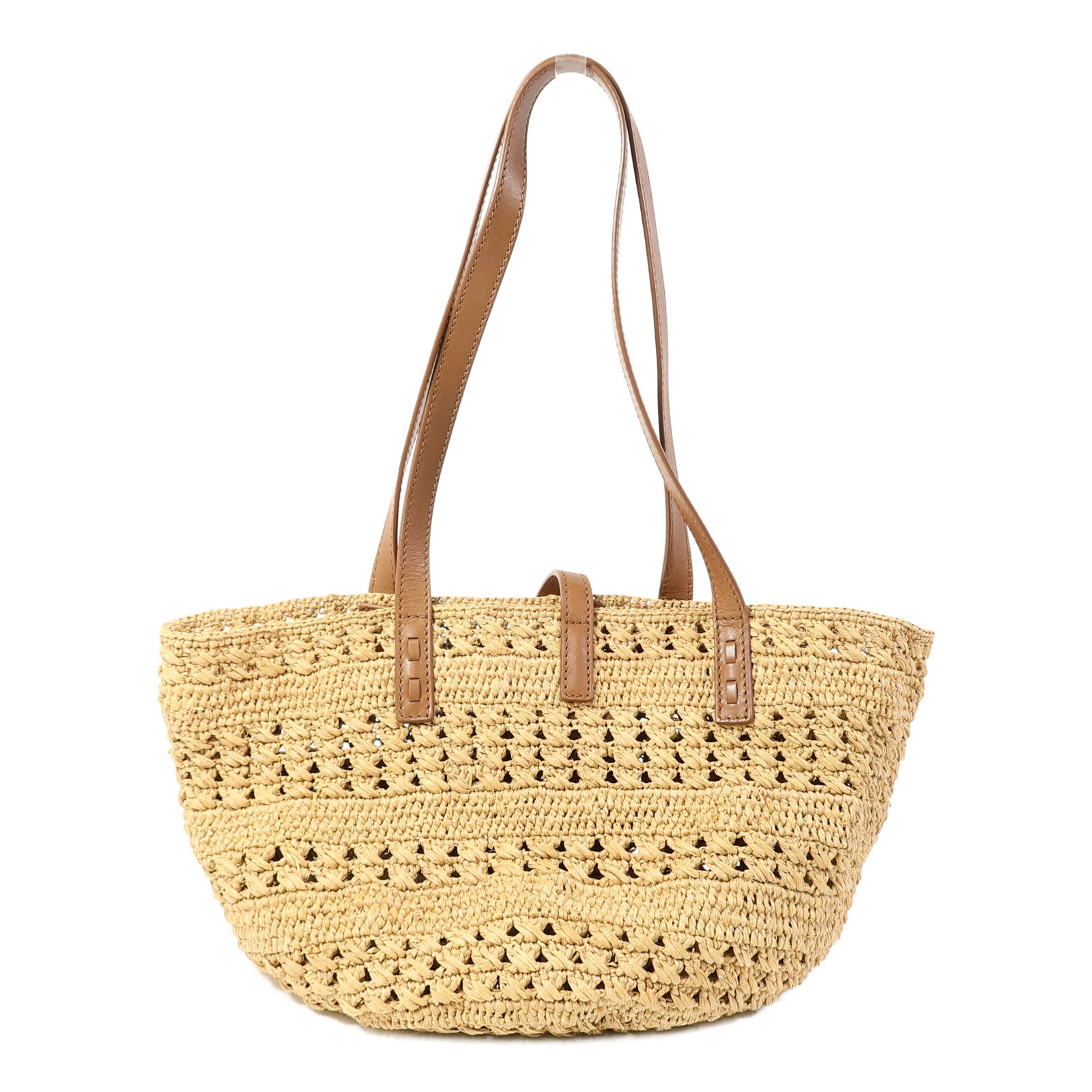 YVES SAINT LAURENT Raffia Small Panier Tote Bag手挽袋