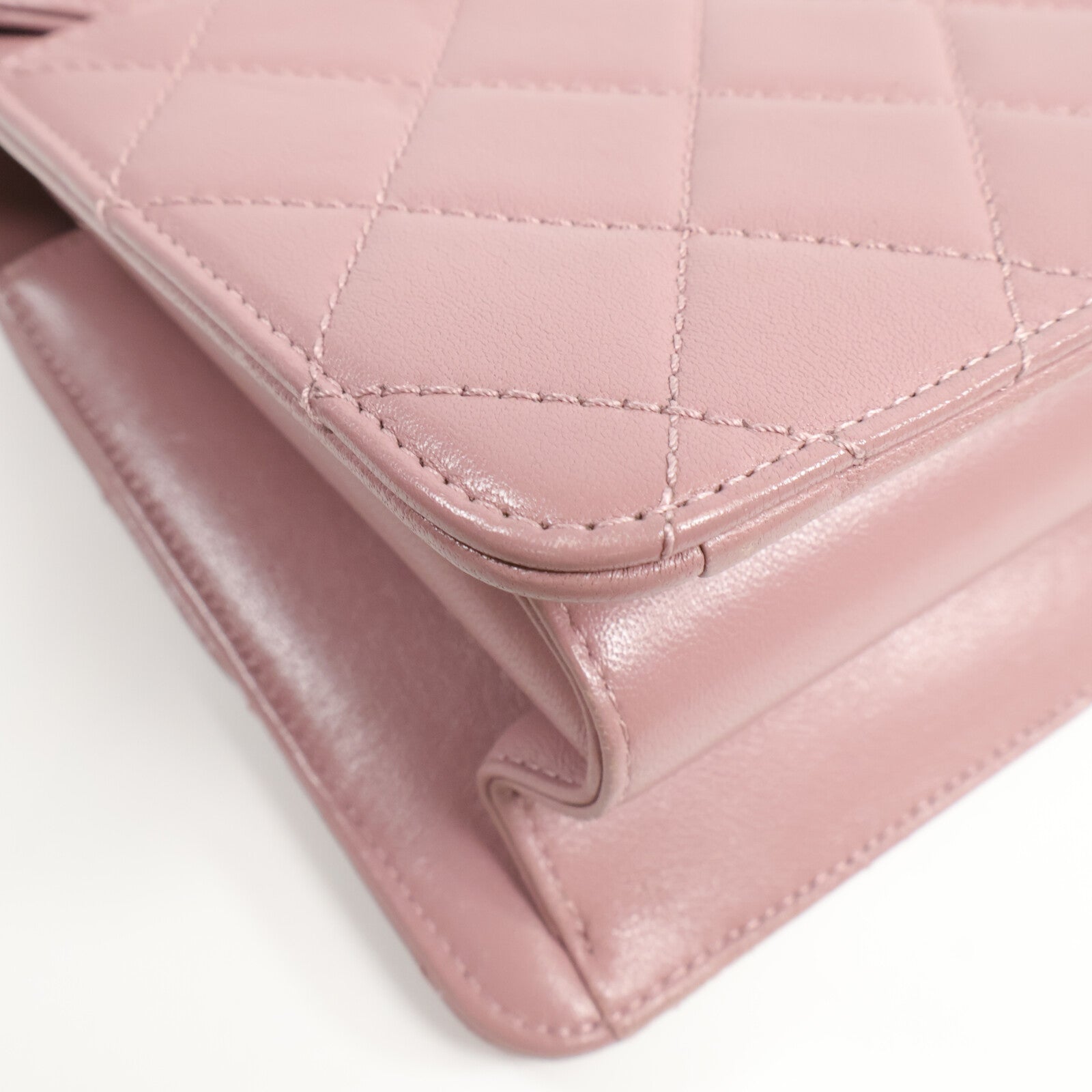 CHANEL 牛皮皮革Beauty Lock Flap Bag鏈帶肩背袋