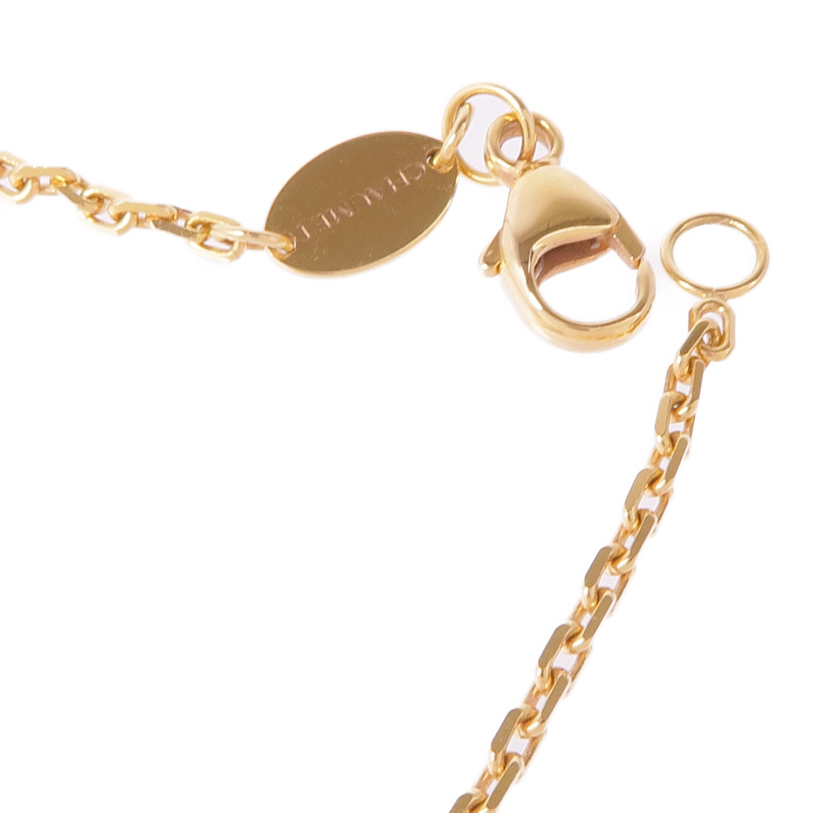 Chaumet 18K玫瑰金Jeux De Liens Harmony鑽石項鍊