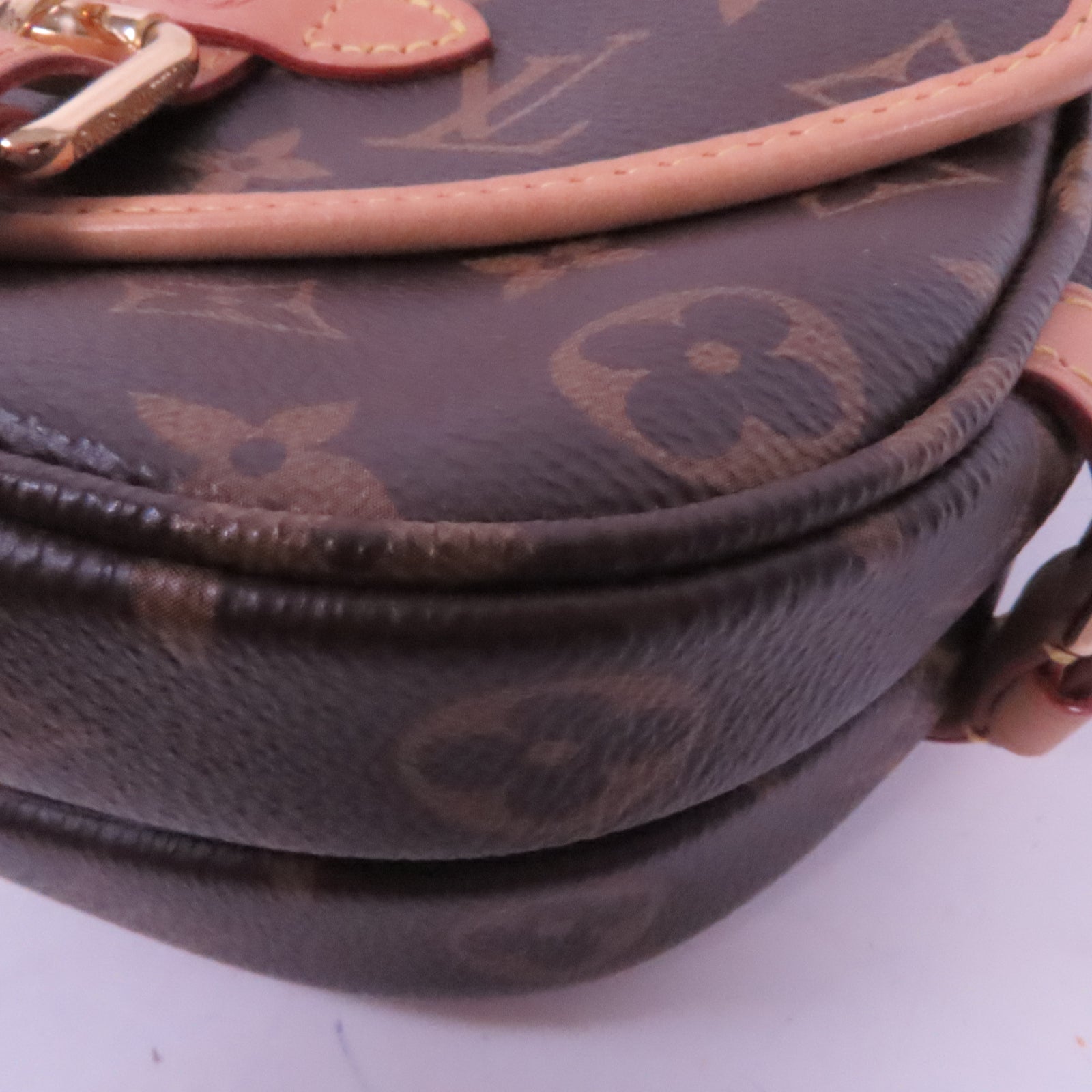 LOUIS VUITTON Monogram Saumur BB金扣手挽肩背兩用袋啡色
