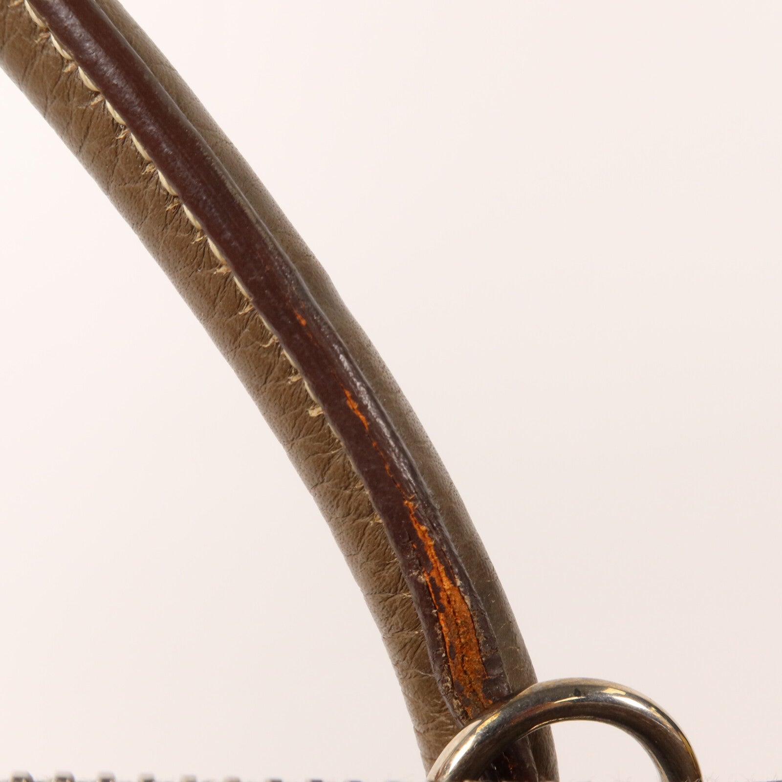 HERMES Clemence皮革Bolide 31手挽袋Etoupe