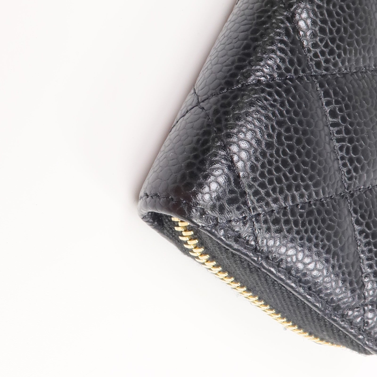 CHANEL 牛皮皮革Card Case/Coin Case金扣拉鏈卡片套/零錢包