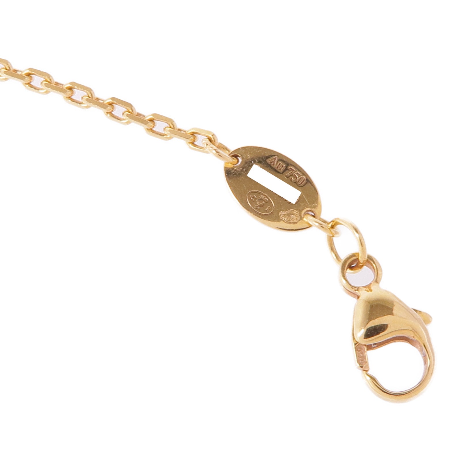 Chaumet 18K玫瑰金Jeux De Liens Harmony鑽石項鍊