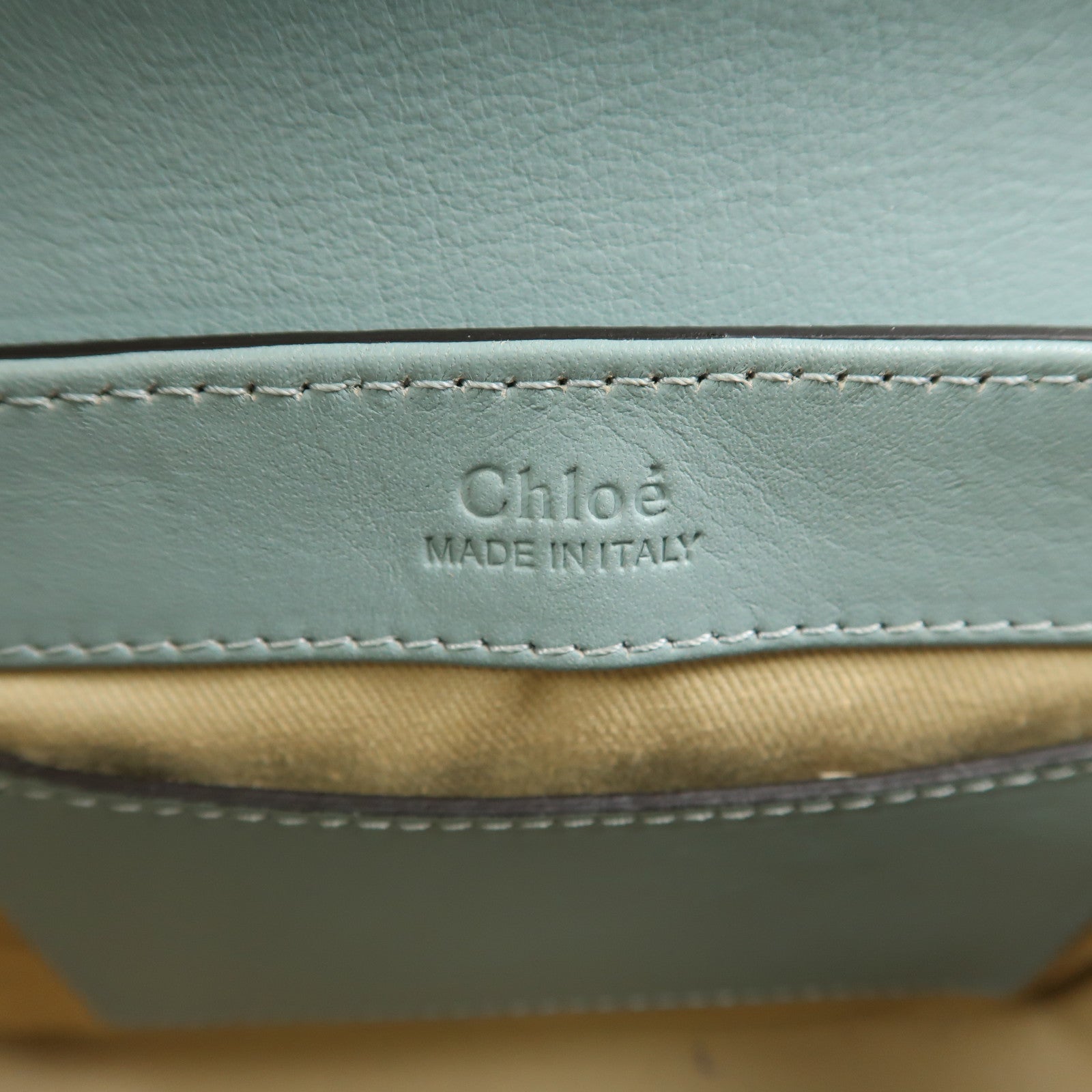 Chloe 【激減優惠】牛皮皮革Mini C Bag金扣手挽肩背兩用袋