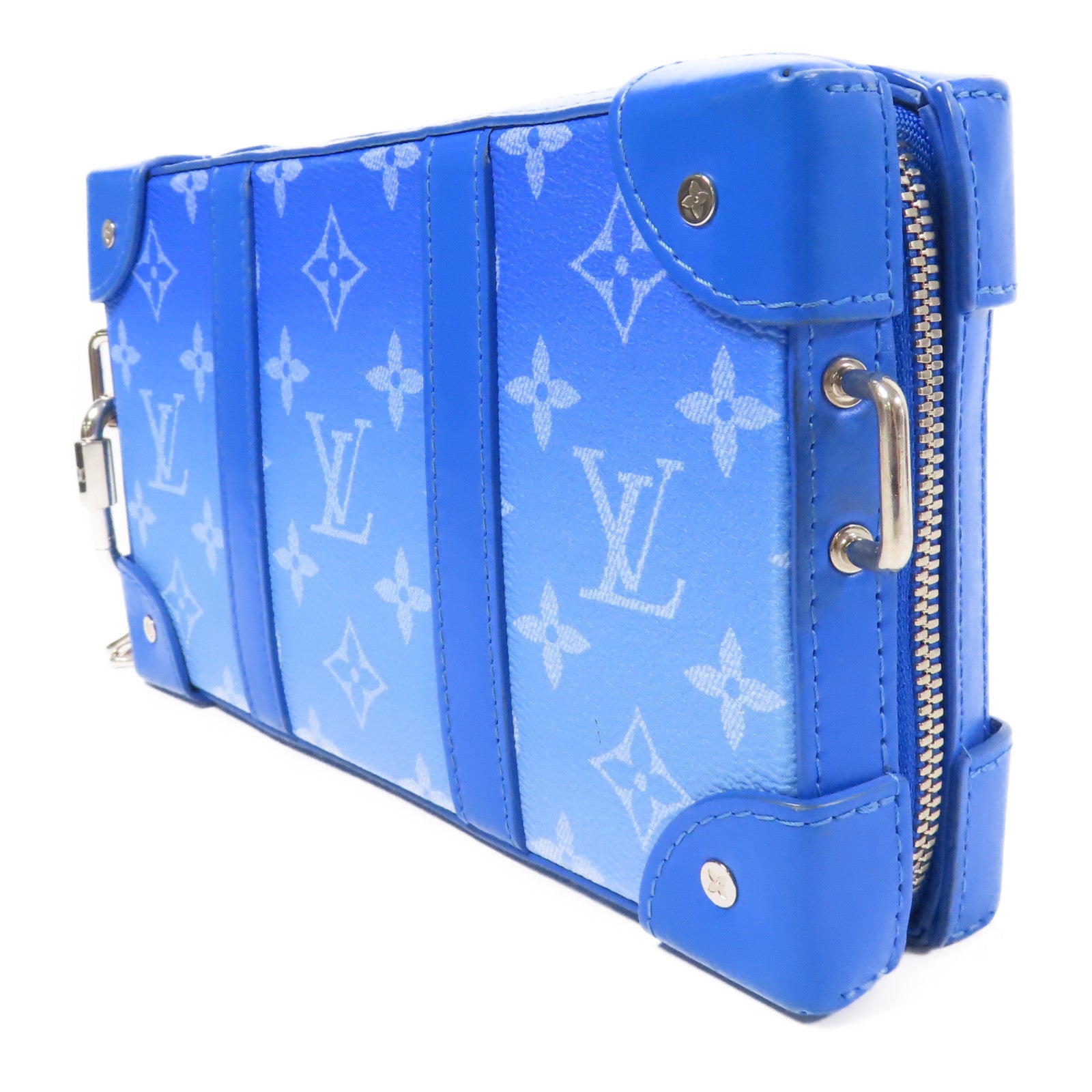 LOUIS VUITTON Monogram Clouds Soft Trunk Wallet銀扣肩背袋