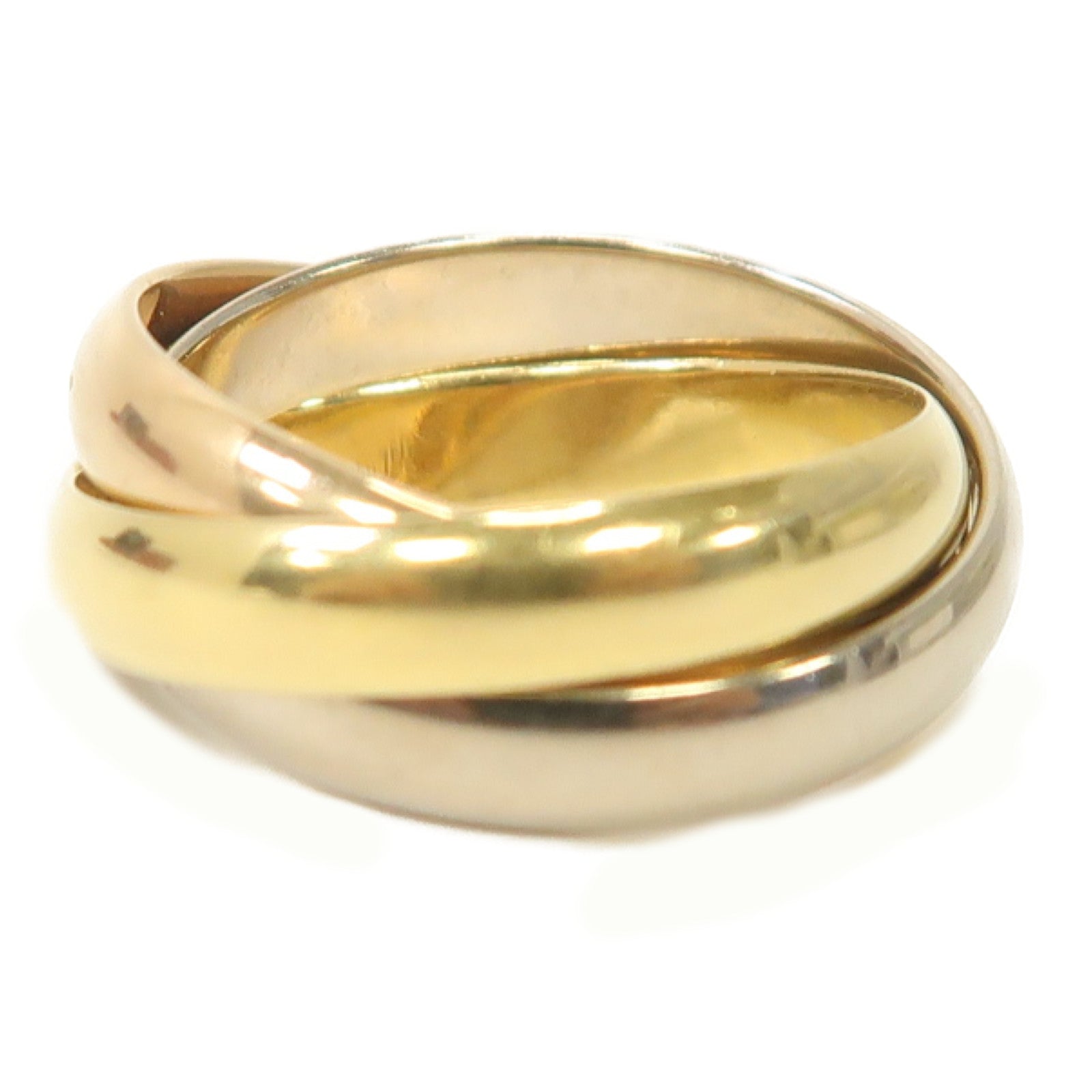 CARTIER 【激減優惠】18K白金/黃金/玫瑰金Trinity Ring戒指Cartier#51/US#5.75