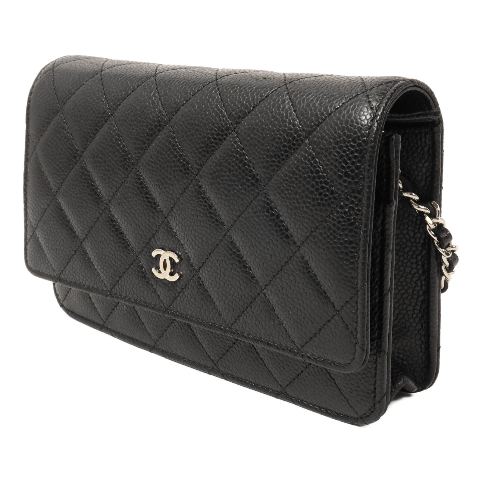 CHANEL 牛皮皮革Wallet On Chain鏈帶肩背袋