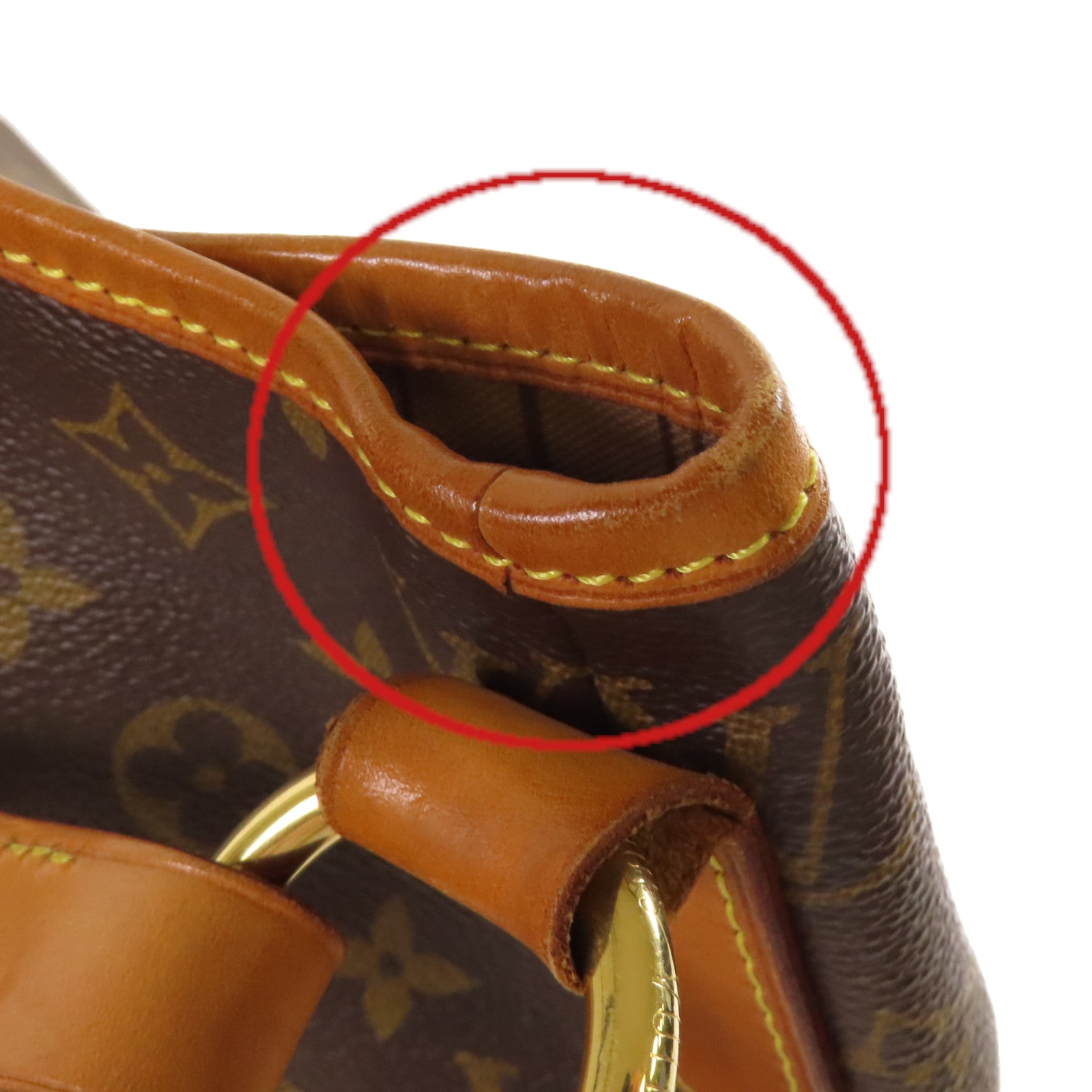 LOUIS VUITTON Monogram Delightful GM Tote Shoulder Bag金扣肩背袋啡色
