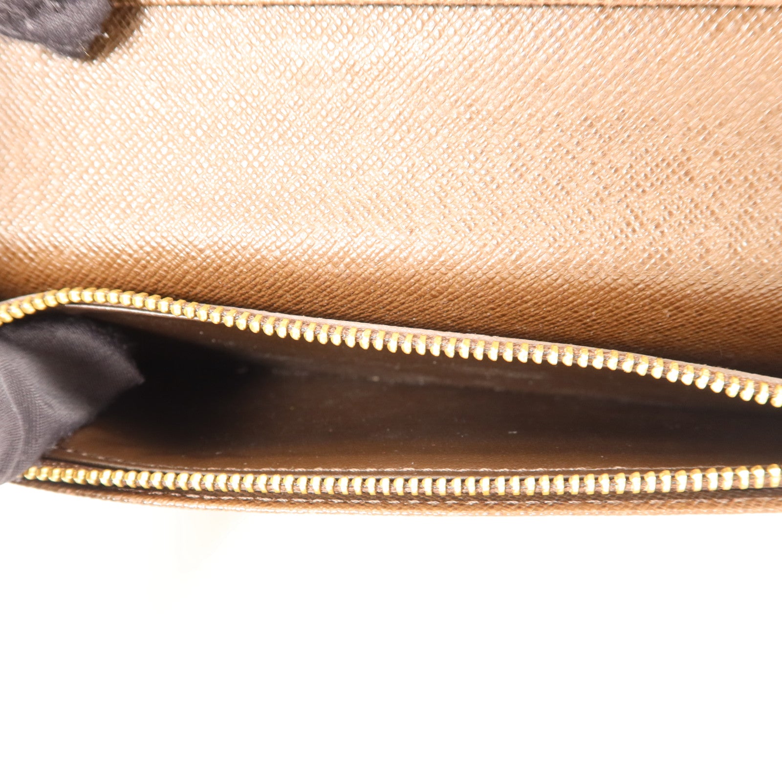 LOUIS VUITTON Damier Portefeuille Brazza金扣長錢包